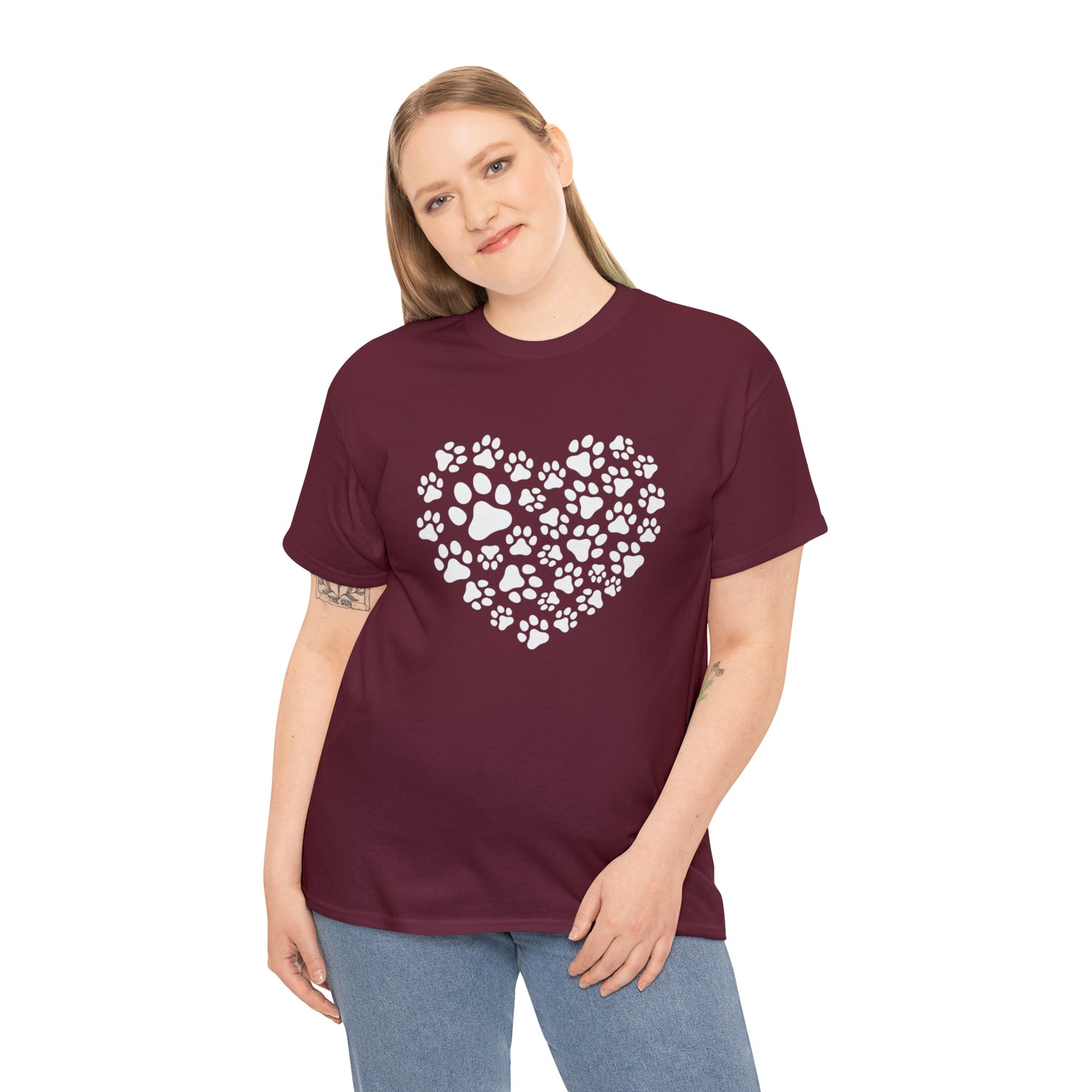 HEART OF PAWS-Unisex Heavy Cotton Tee