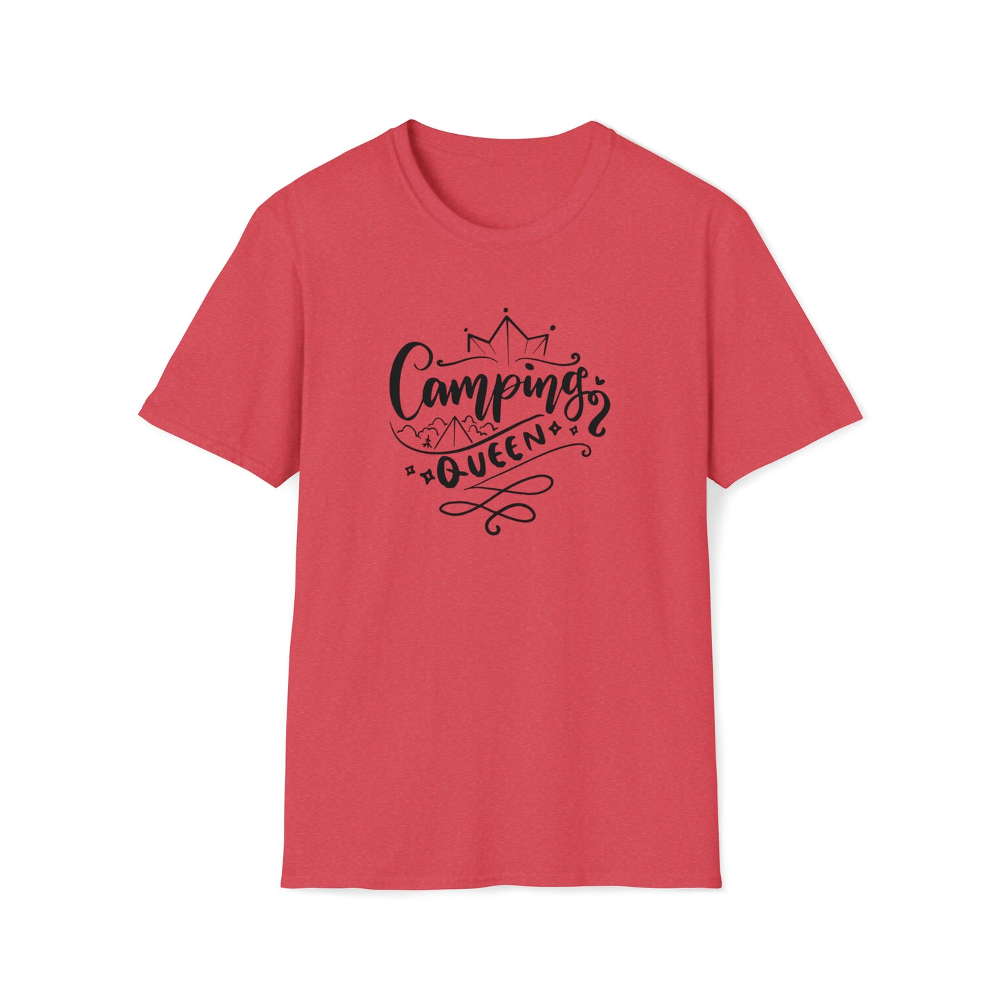 CAMPING QUEEN TEE-Unisex Softstyle T-Shirt