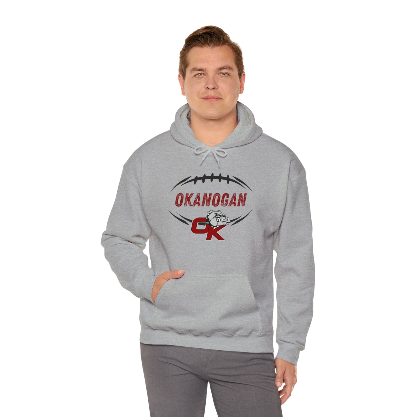 BULLDOGS FOOTBALL-Unisex Heavy Blend™ Hooded Sweatshirt