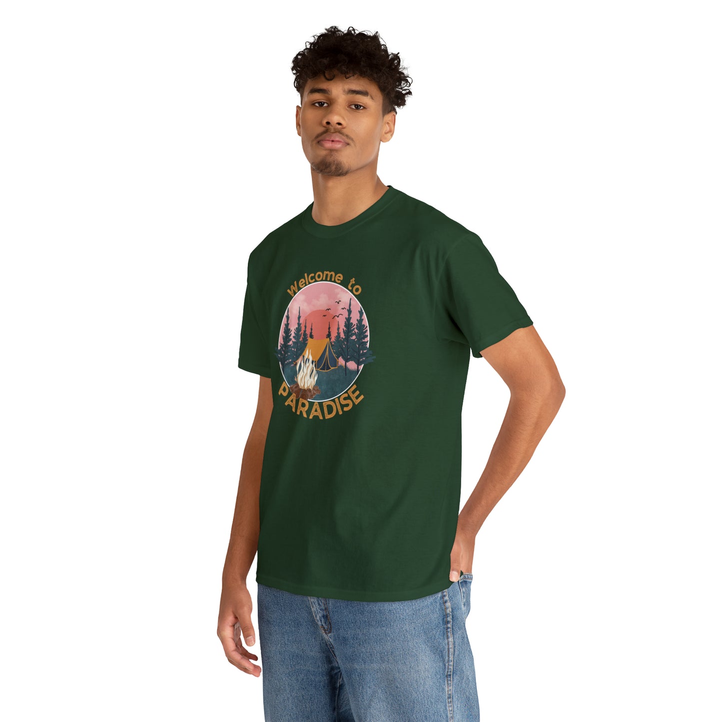 WELCOME TO PARADISE TEE-Unisex Heavy Cotton Tee