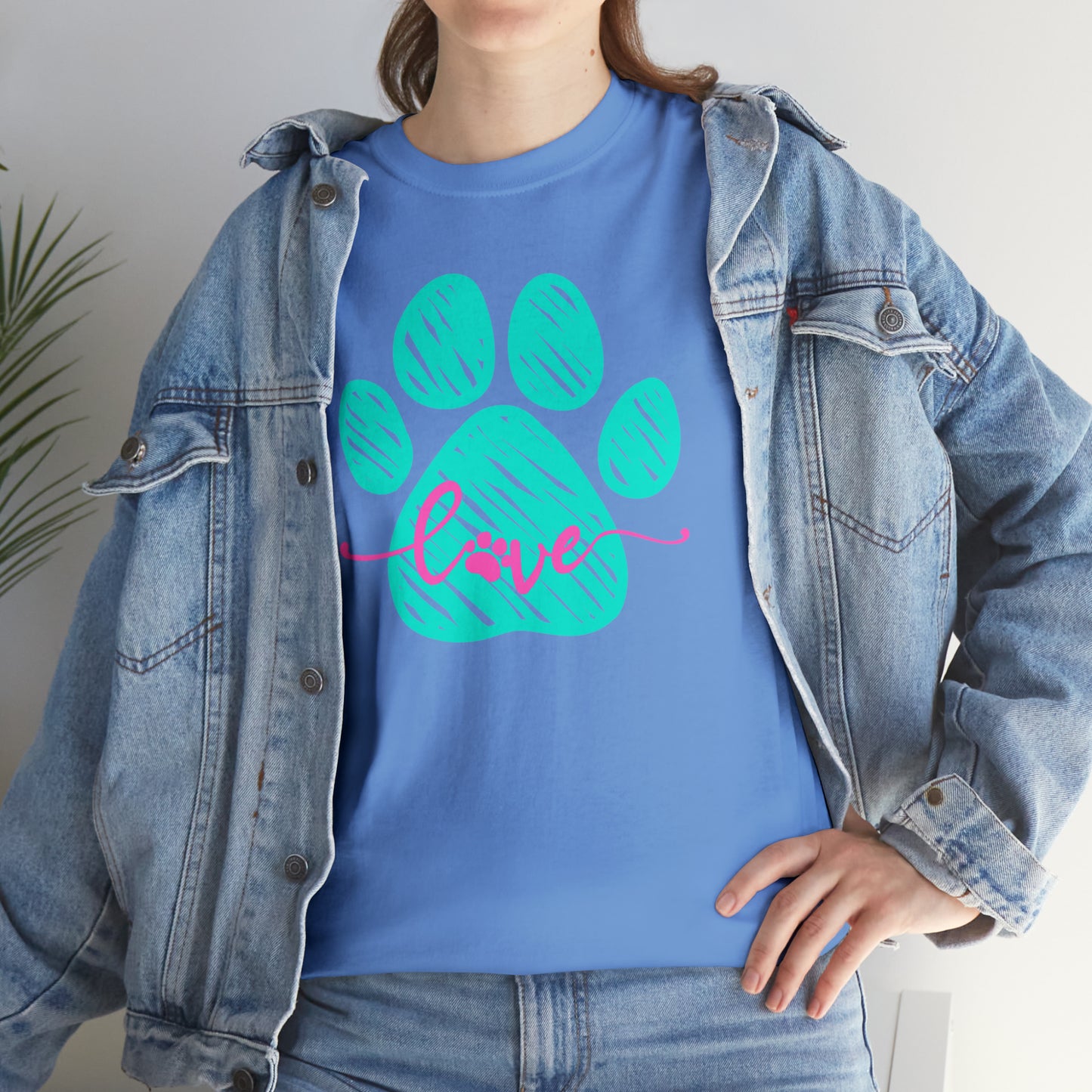 LOVE PAW TEE-Unisex Heavy Cotton Tee