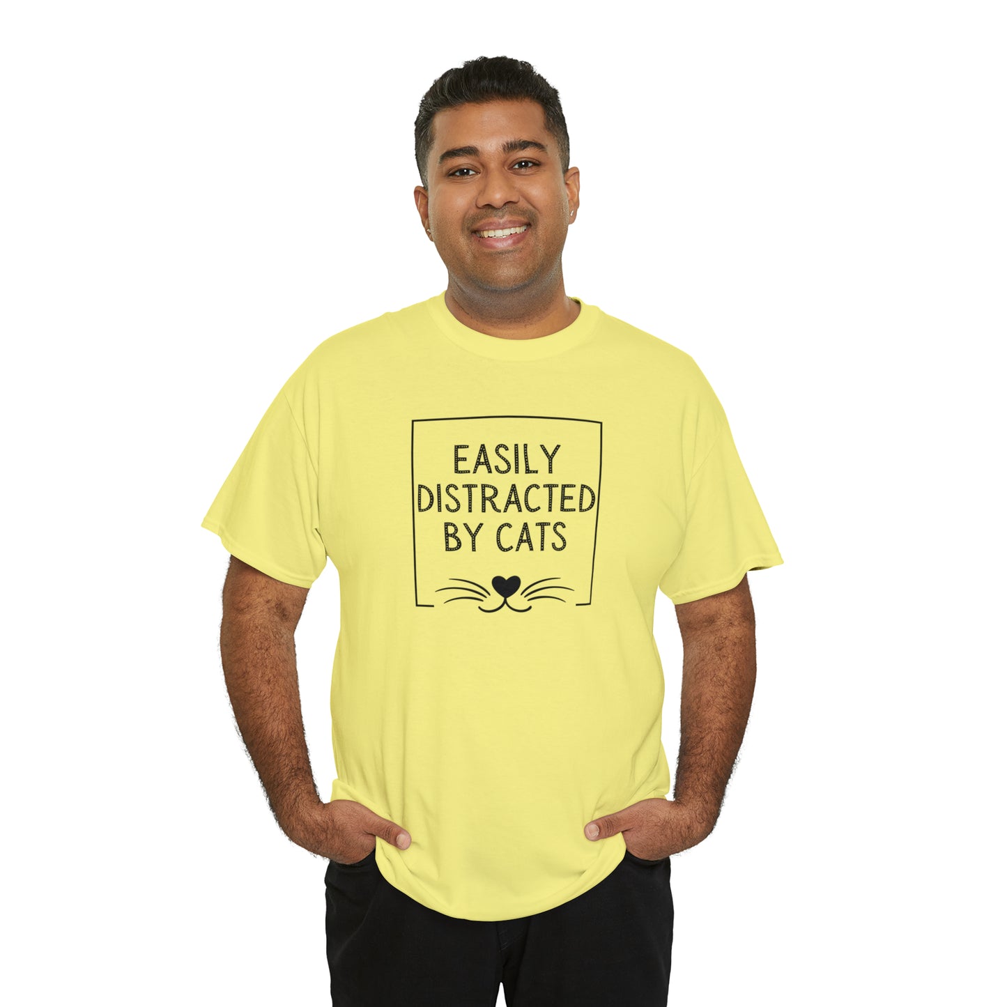 DISTRACTED BY CATS TEE-ALL PROCEEDS DONATED TO ANIMAL RESCUE!