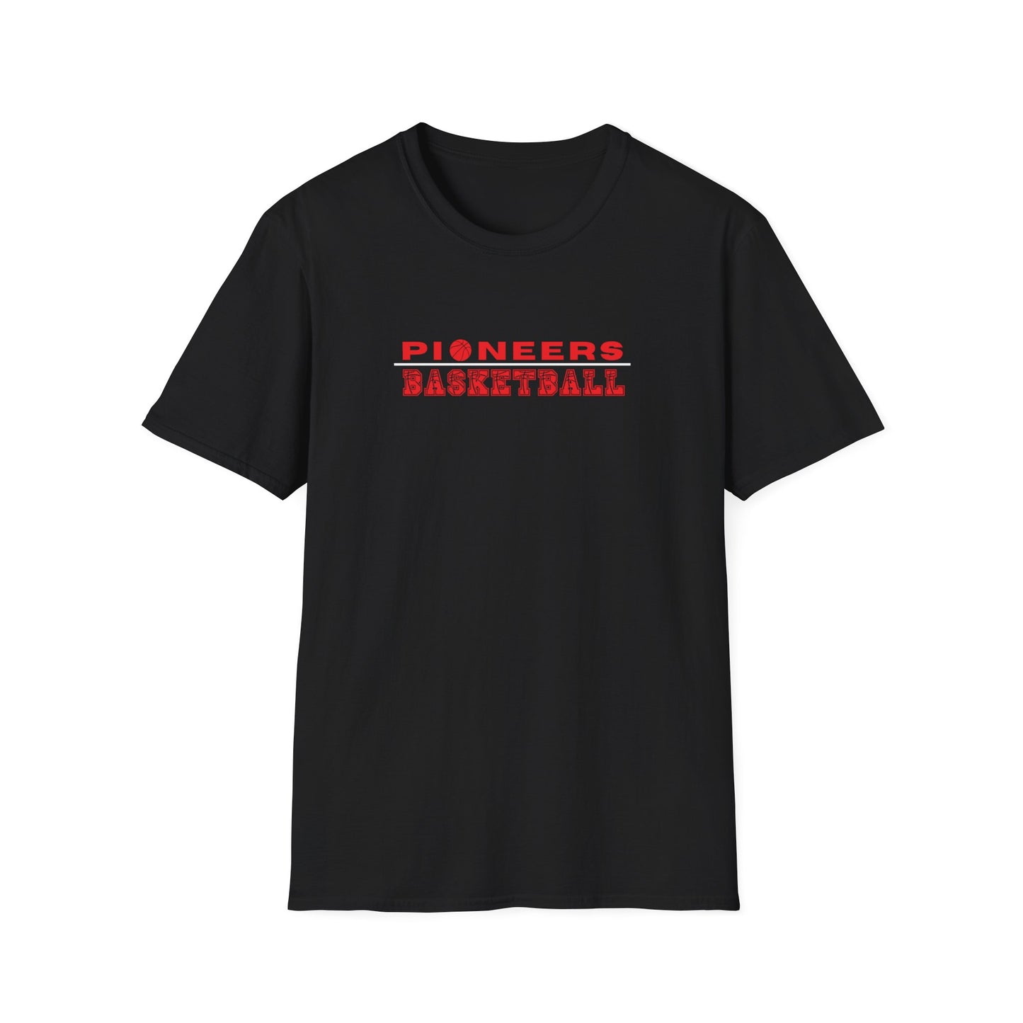 PIONEERS BASKETBALL TEXT TEE-Unisex Softstyle T-Shirt