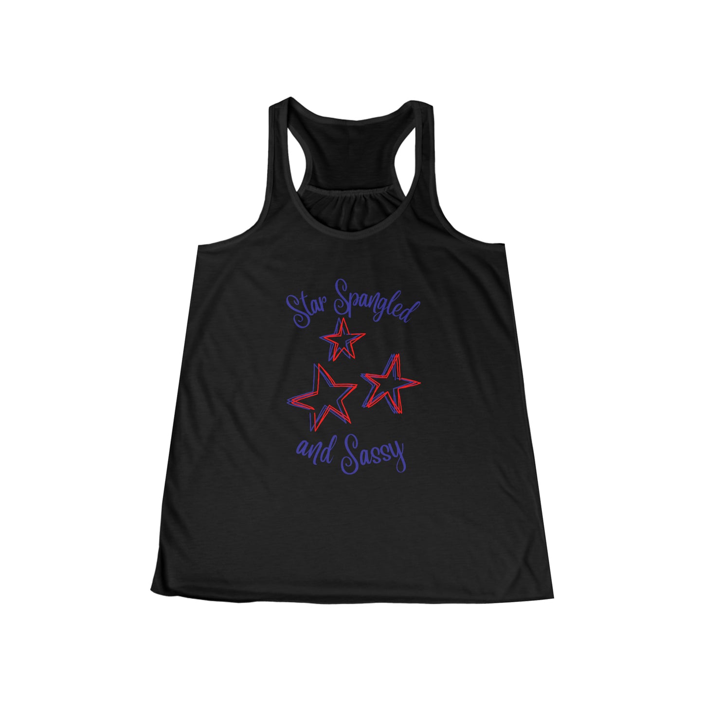 STAR SPANGLED-Women's Flowy Racerback Tank