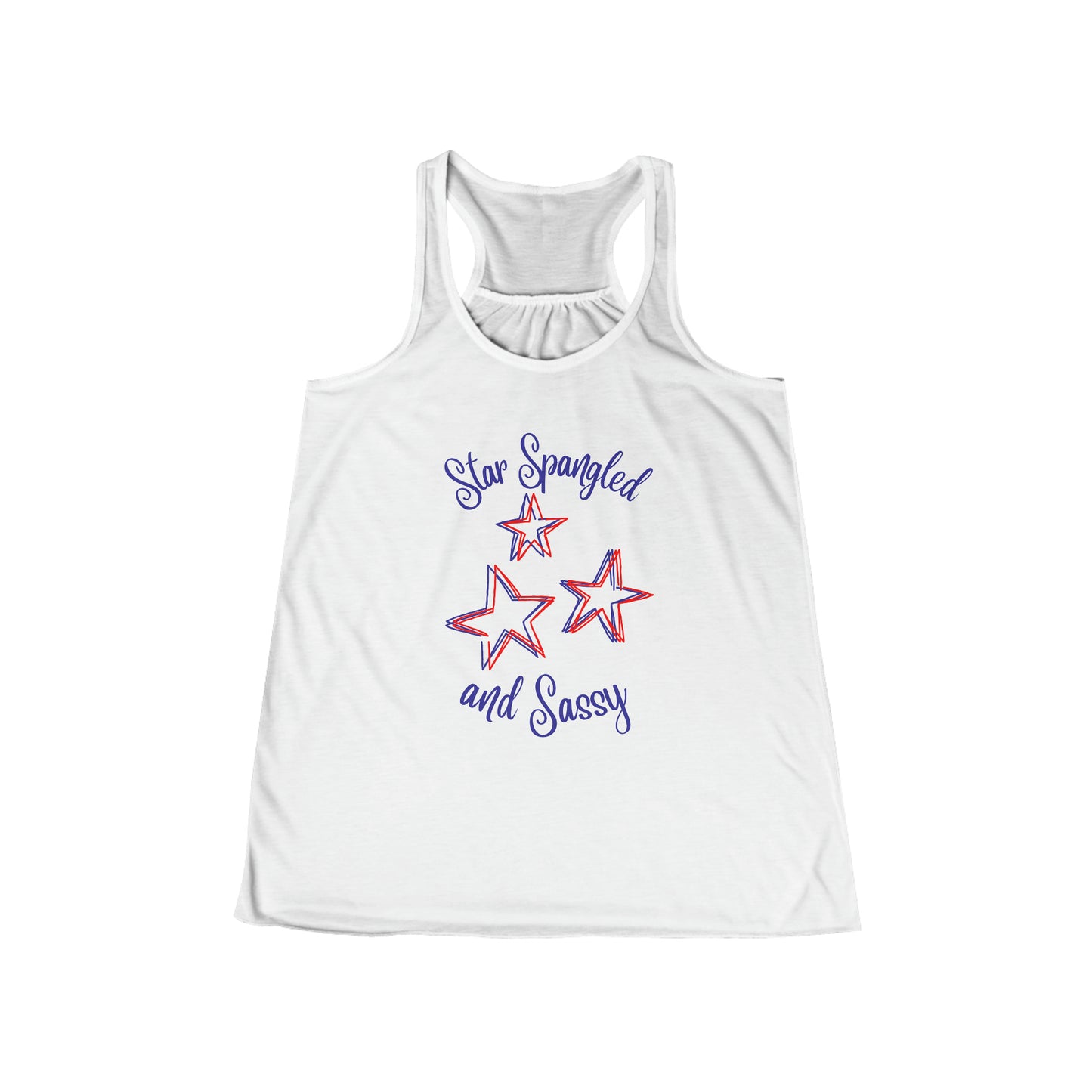 STAR SPANGLED-Women's Flowy Racerback Tank