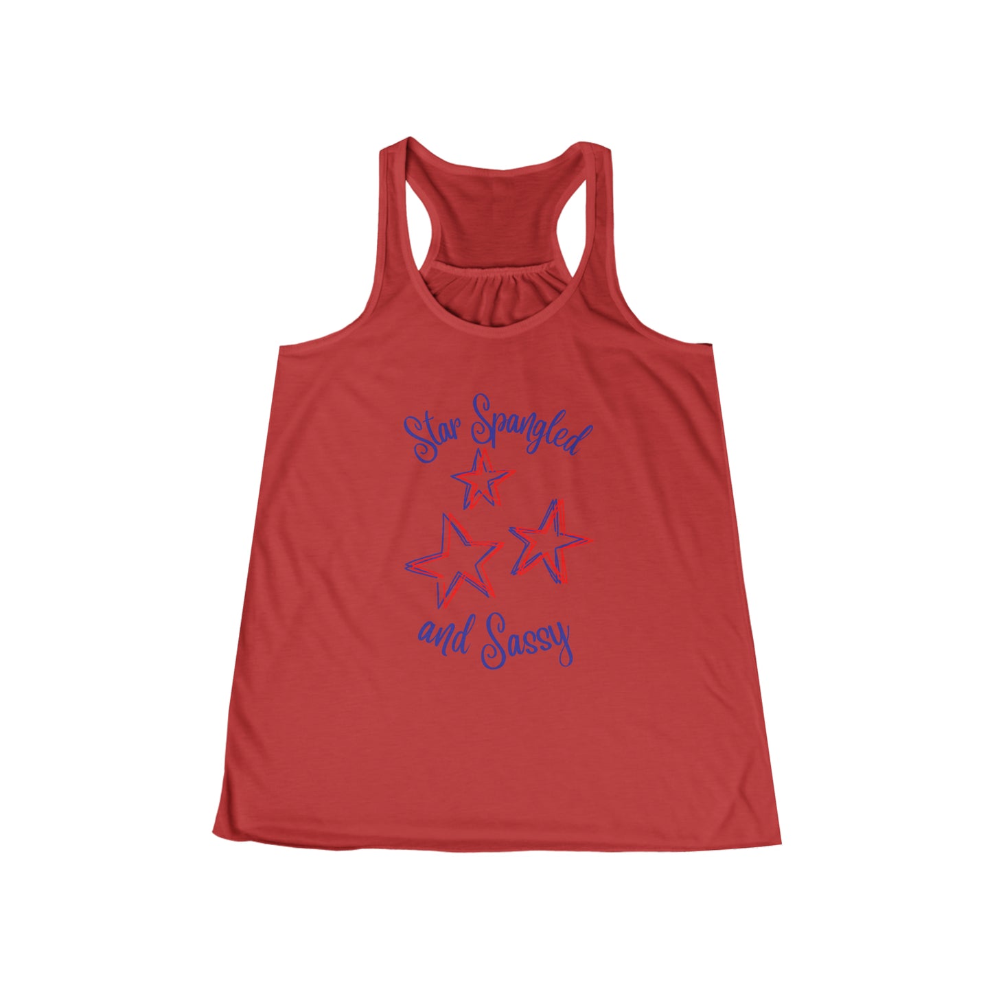 STAR SPANGLED-Women's Flowy Racerback Tank