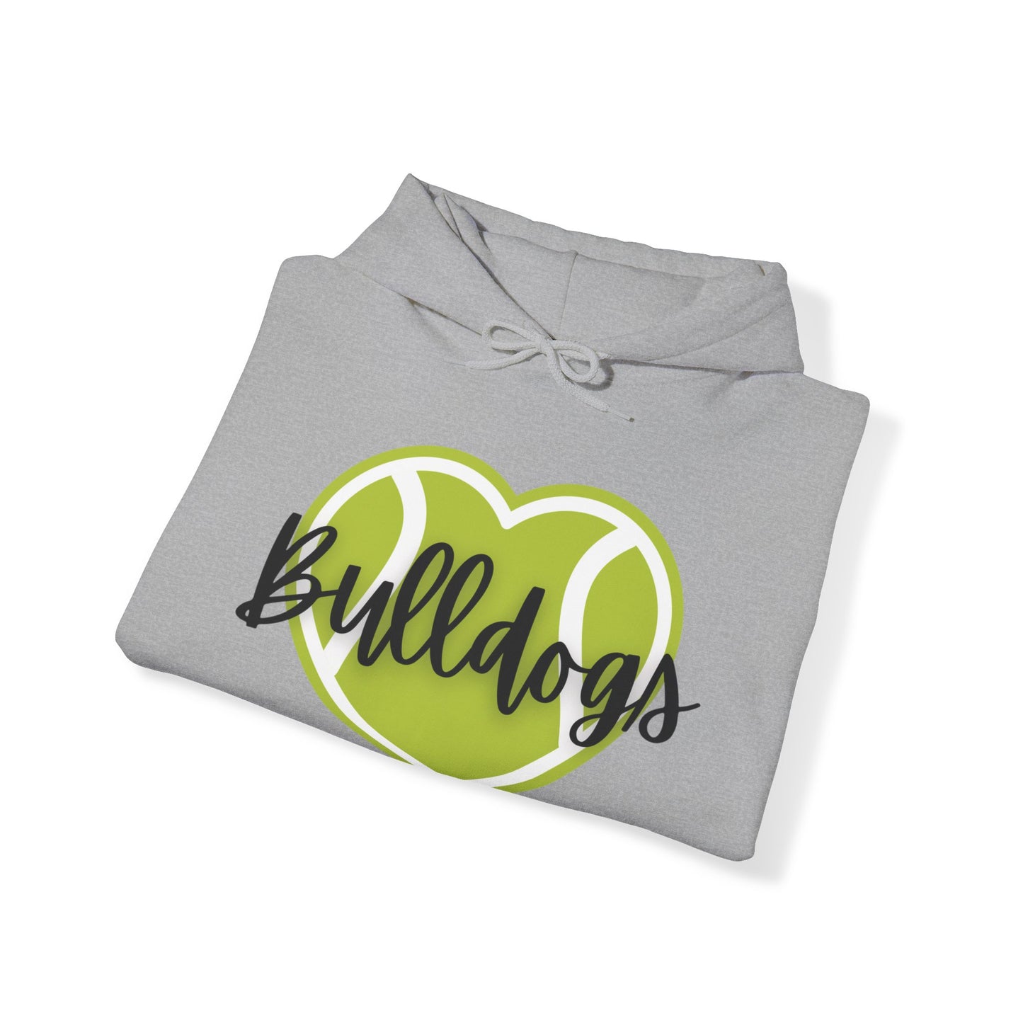 BULLDOGS TENNIS HEART Hoodie