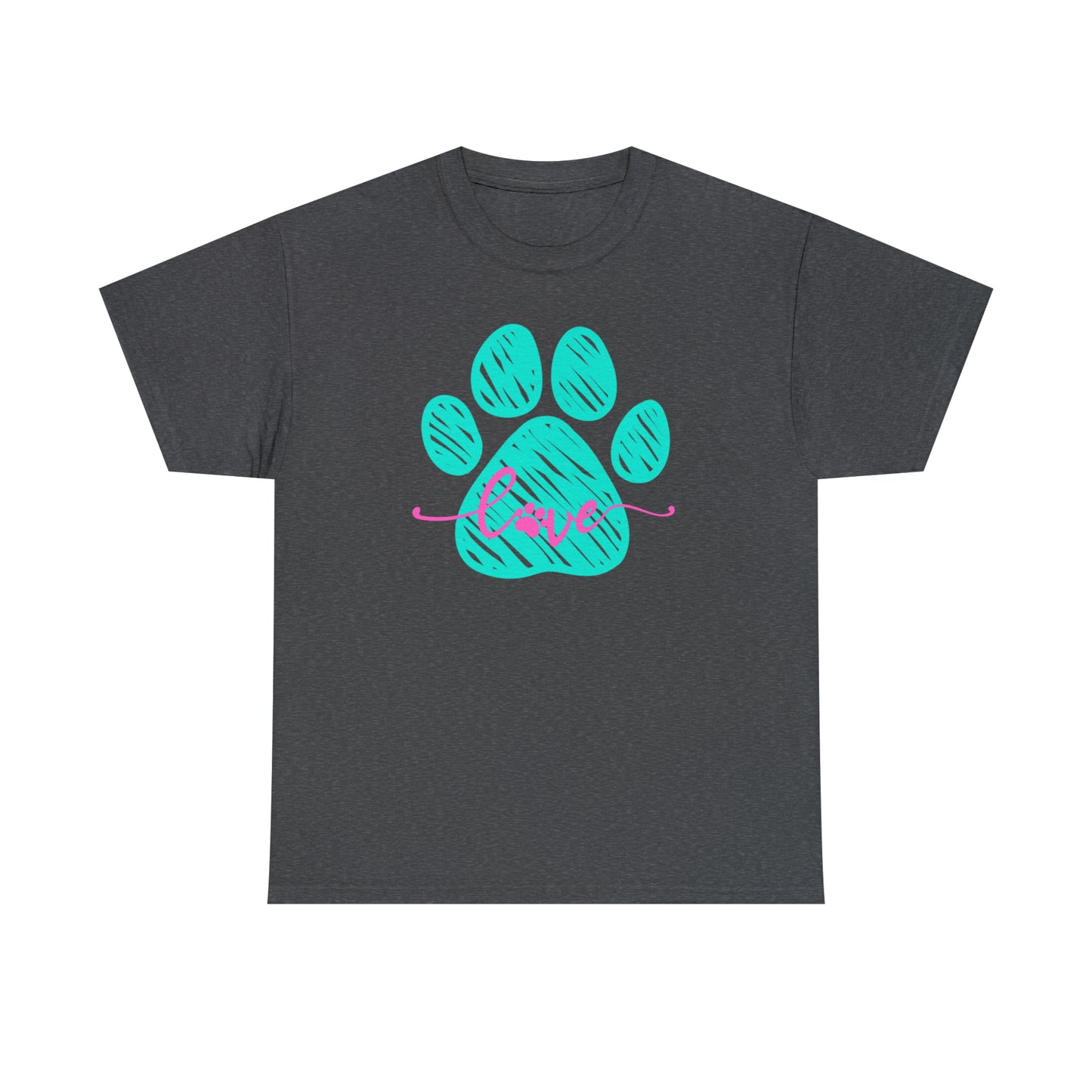 LOVE PAW TEE-Unisex Heavy Cotton Tee