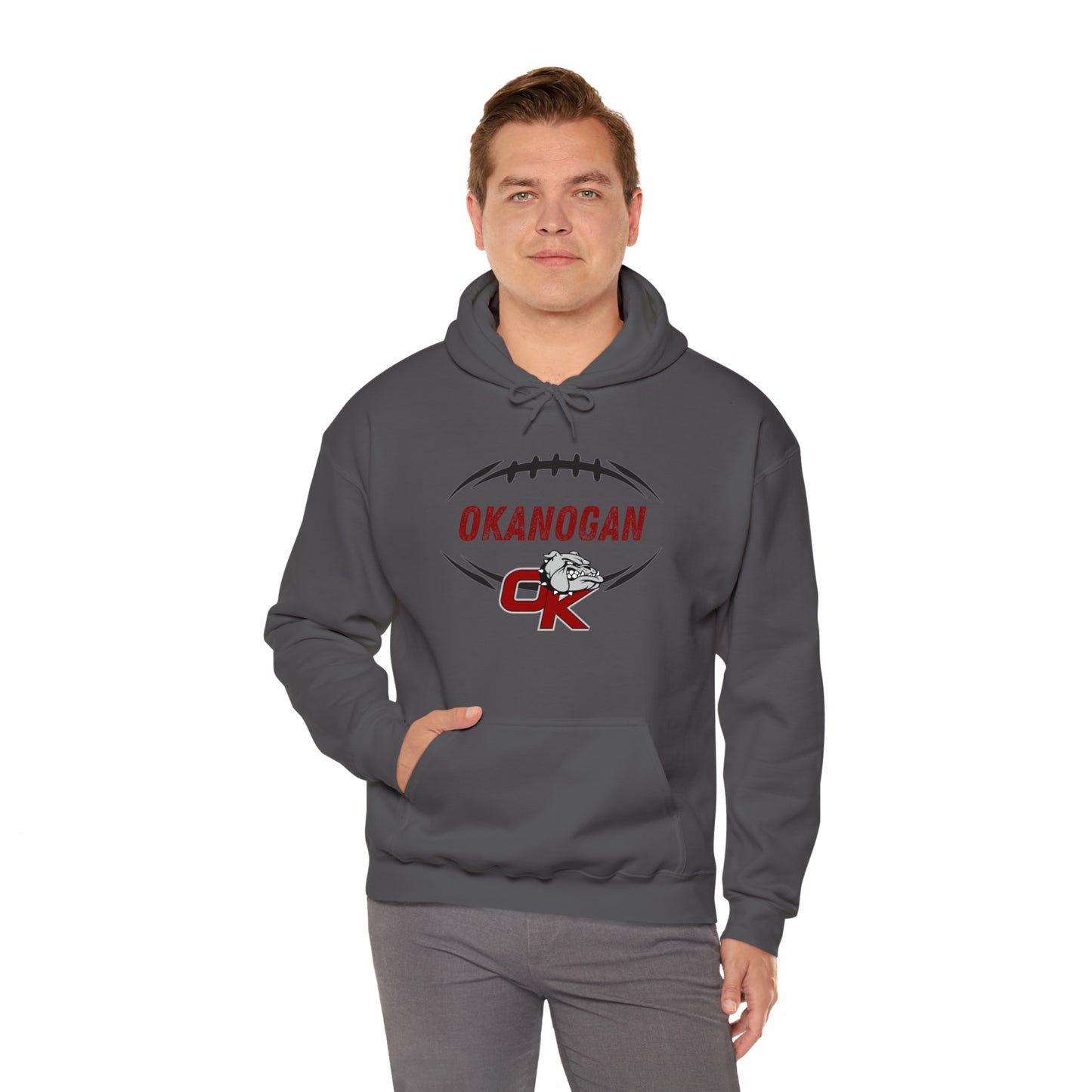 BULLDOGS FOOTBALL-Unisex Heavy Blend™ Hooded Sweatshirt