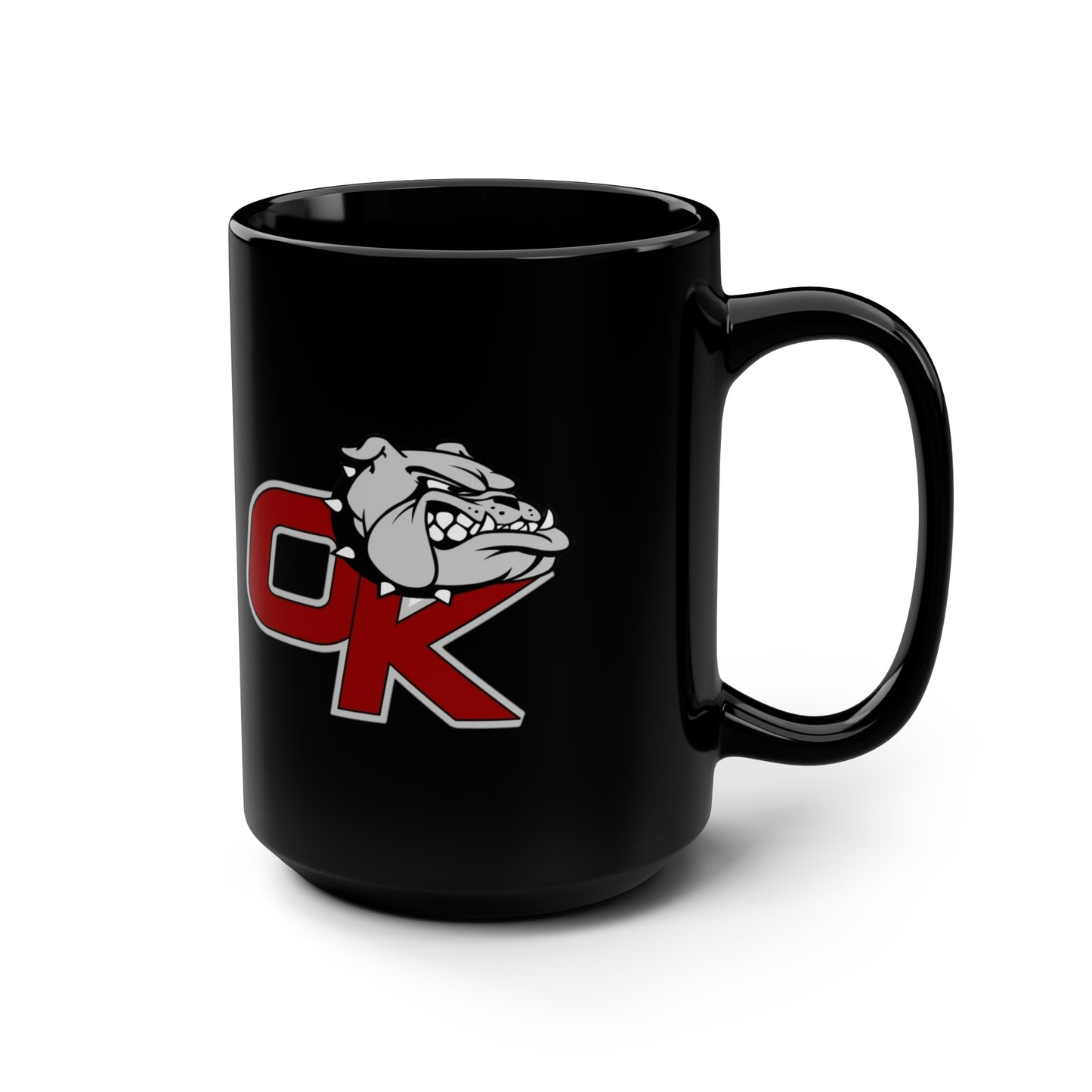 OK BULLDOGS-Black Mug, 15oz