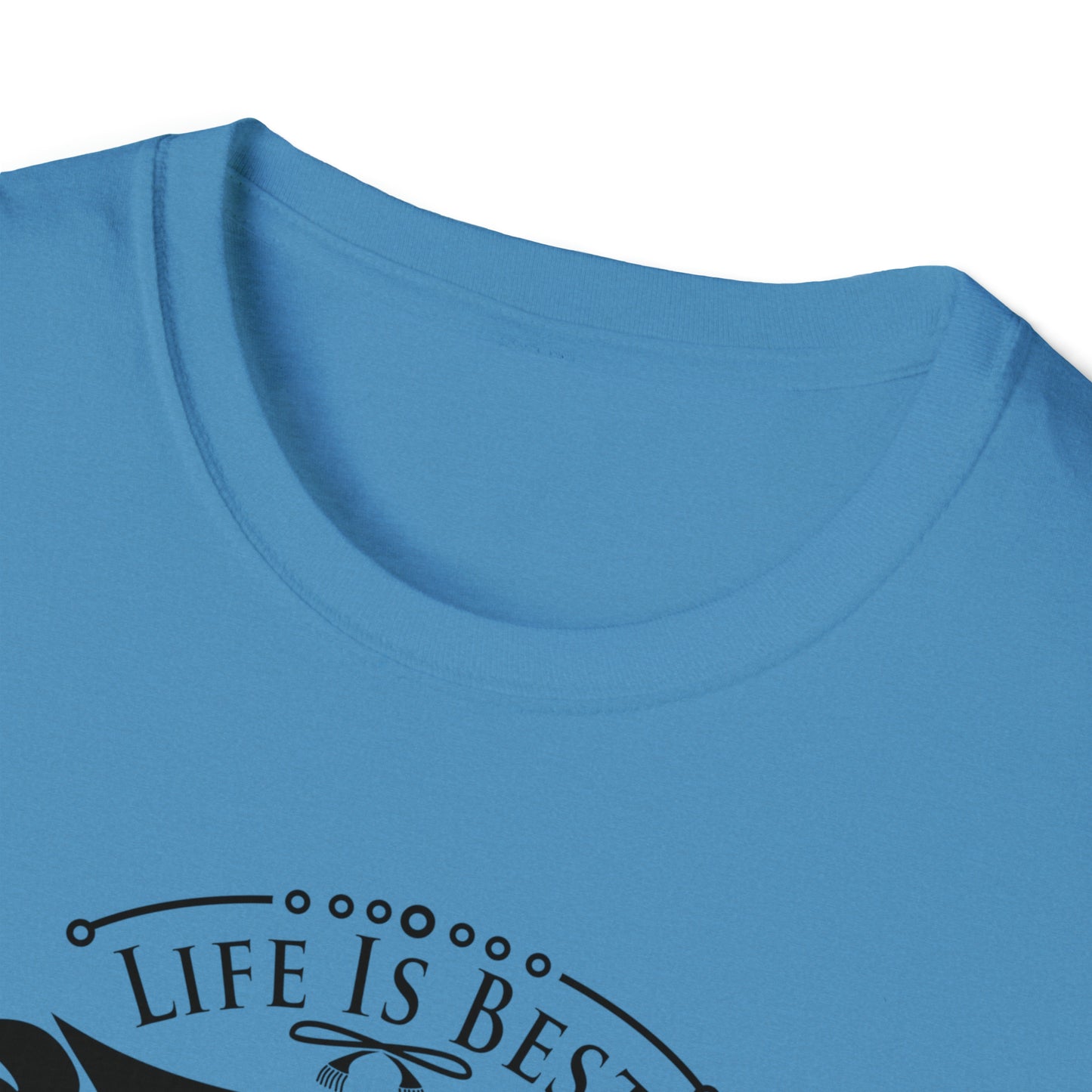 LIFE IS BEST CAMPING TEE-Unisex Softstyle T-Shirt