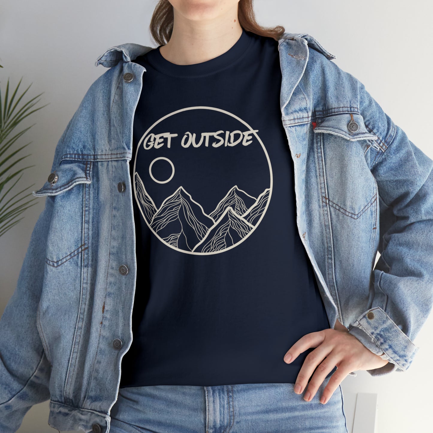 GET OUTSIDE TEE-Unisex Heavy Cotton Tee