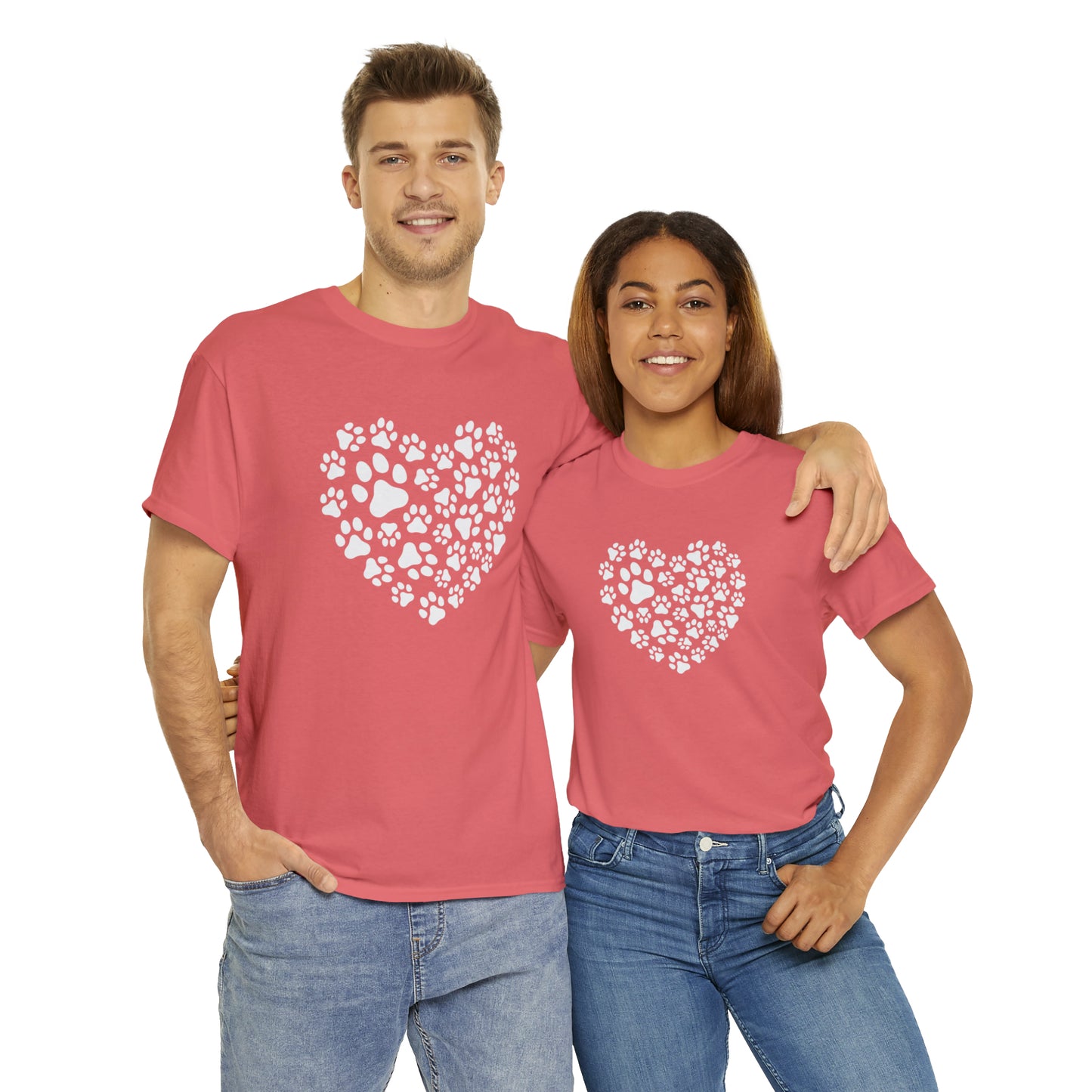 HEART OF PAWS-Unisex Heavy Cotton Tee