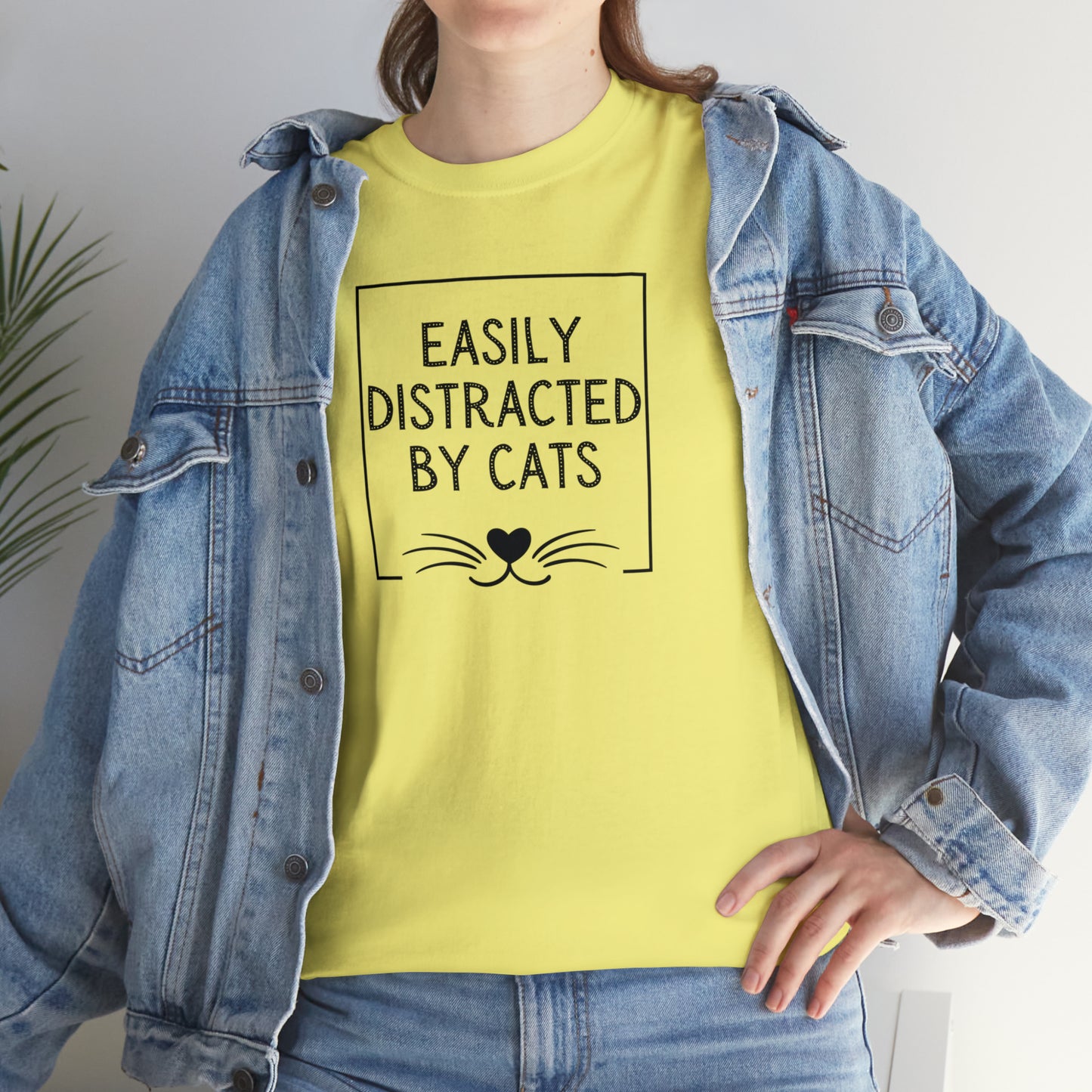 DISTRACTED BY CATS TEE-ALL PROCEEDS DONATED TO ANIMAL RESCUE!