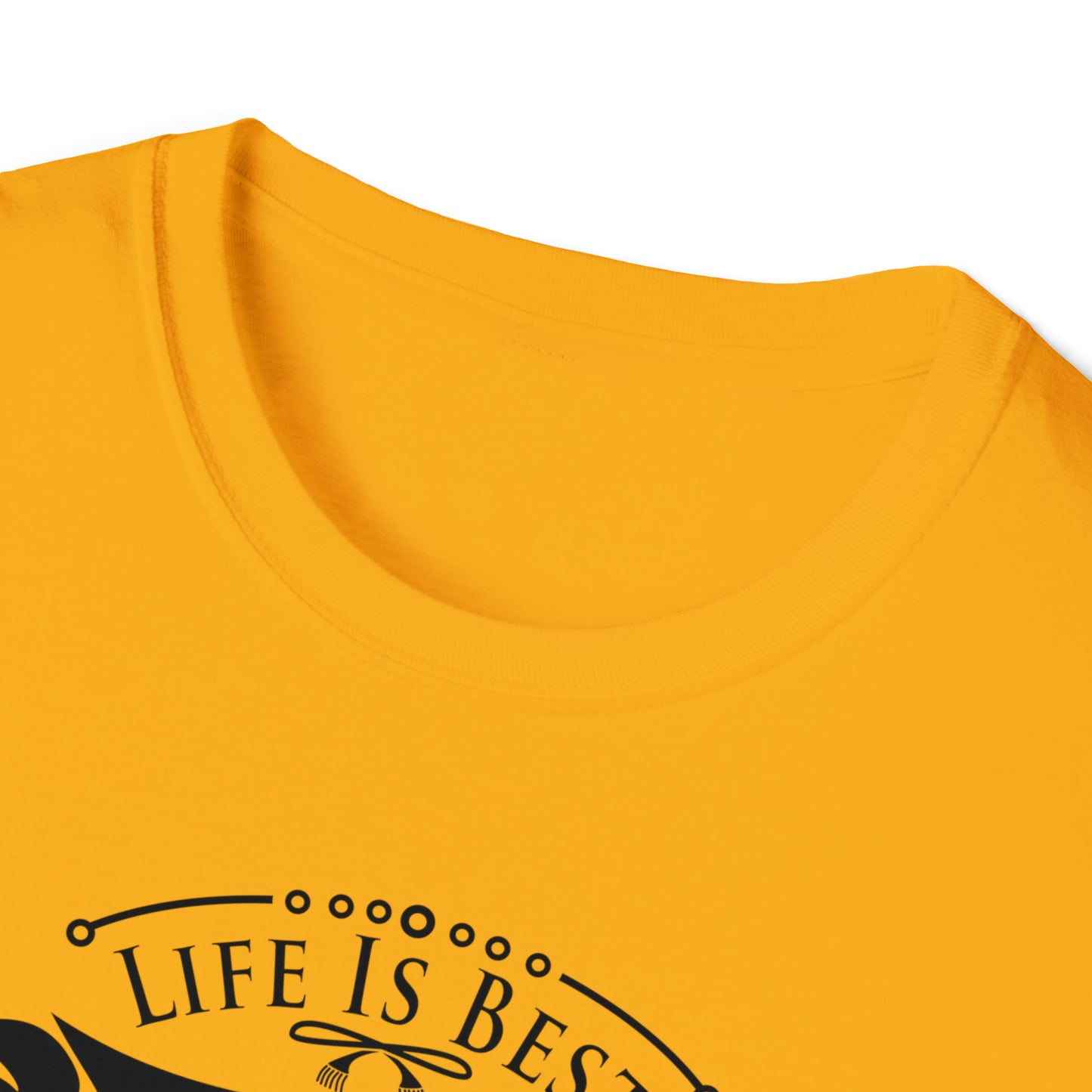 LIFE IS BEST CAMPING TEE-Unisex Softstyle T-Shirt