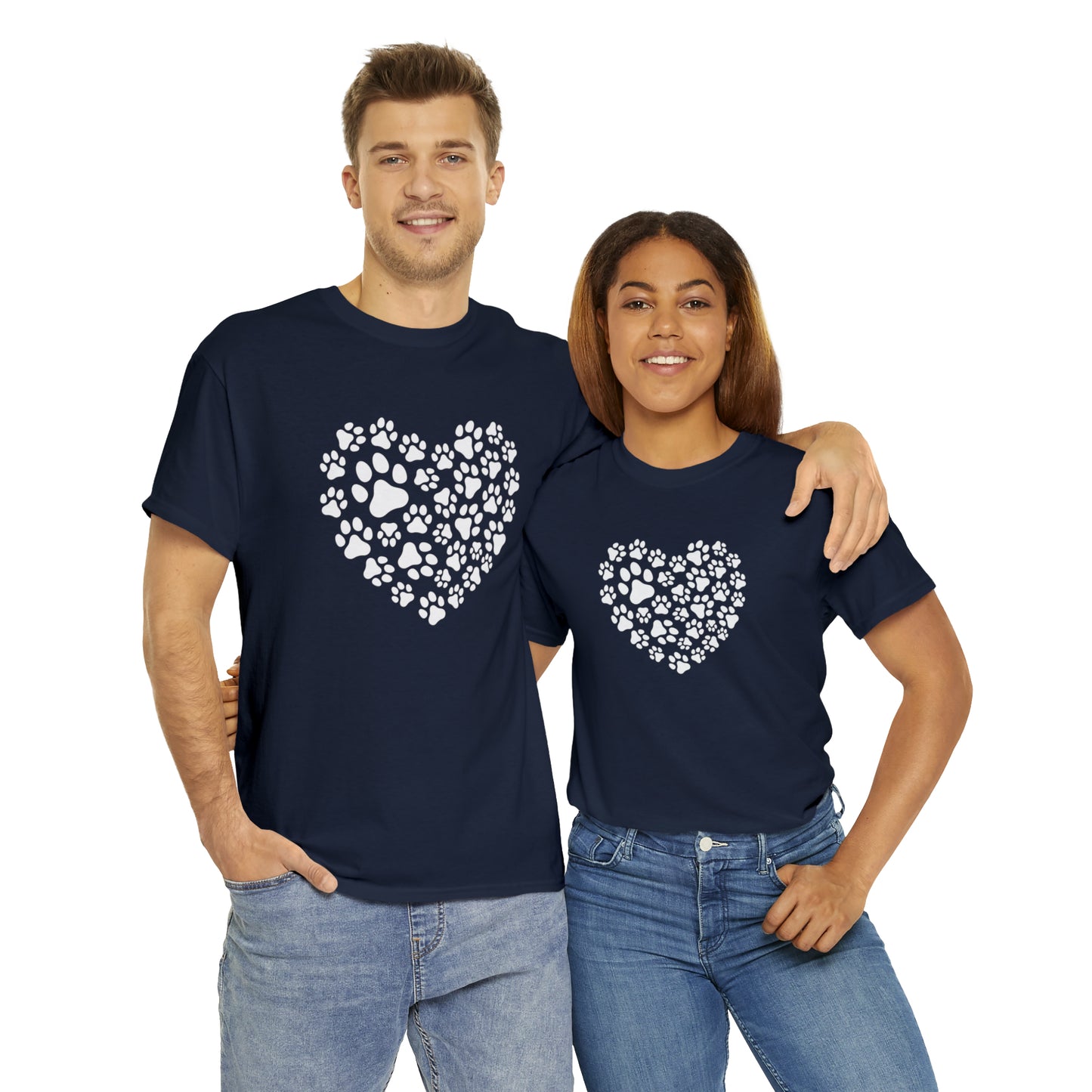 HEART OF PAWS-Unisex Heavy Cotton Tee