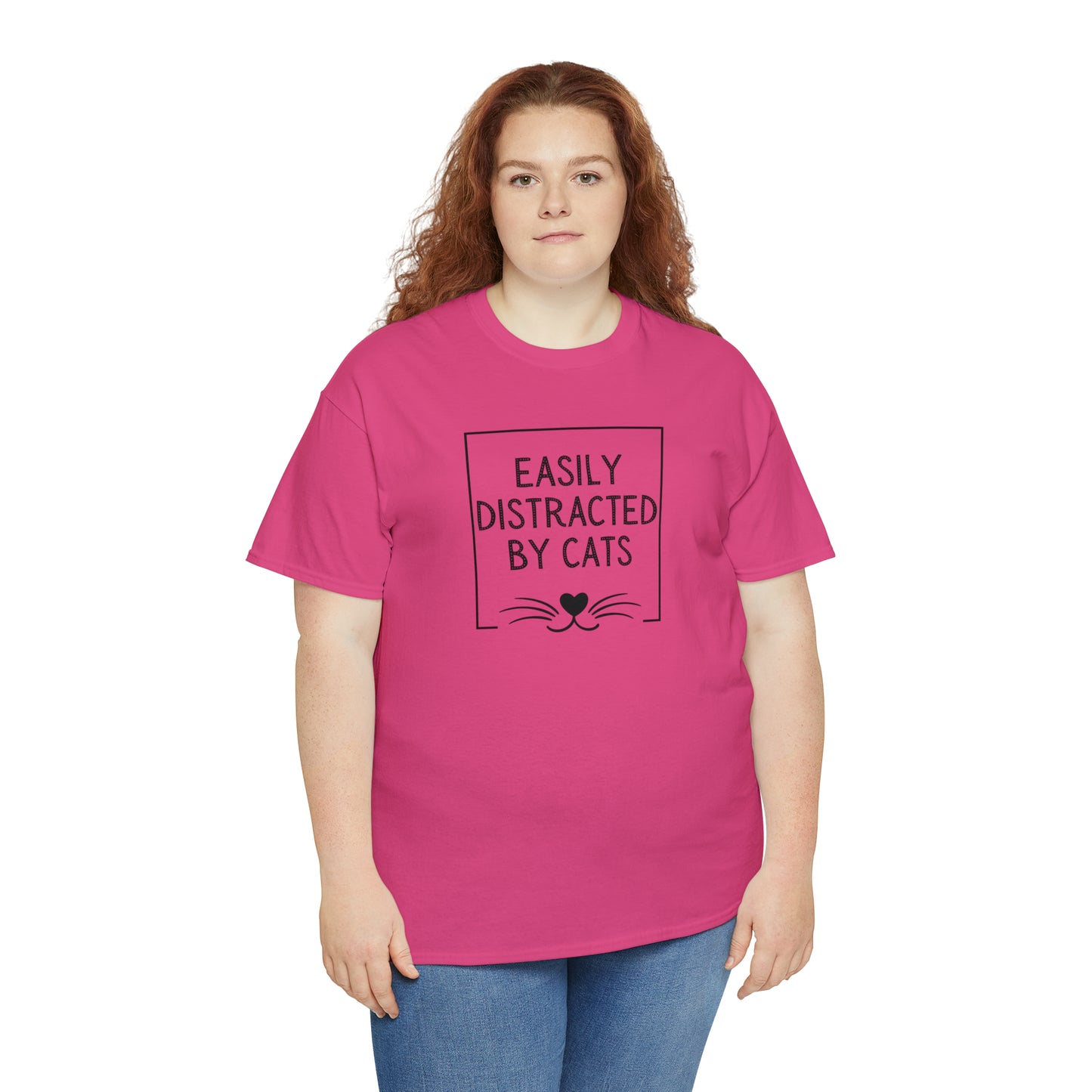 DISTRACTED BY CATS TEE-ALL PROCEEDS DONATED TO ANIMAL RESCUE!