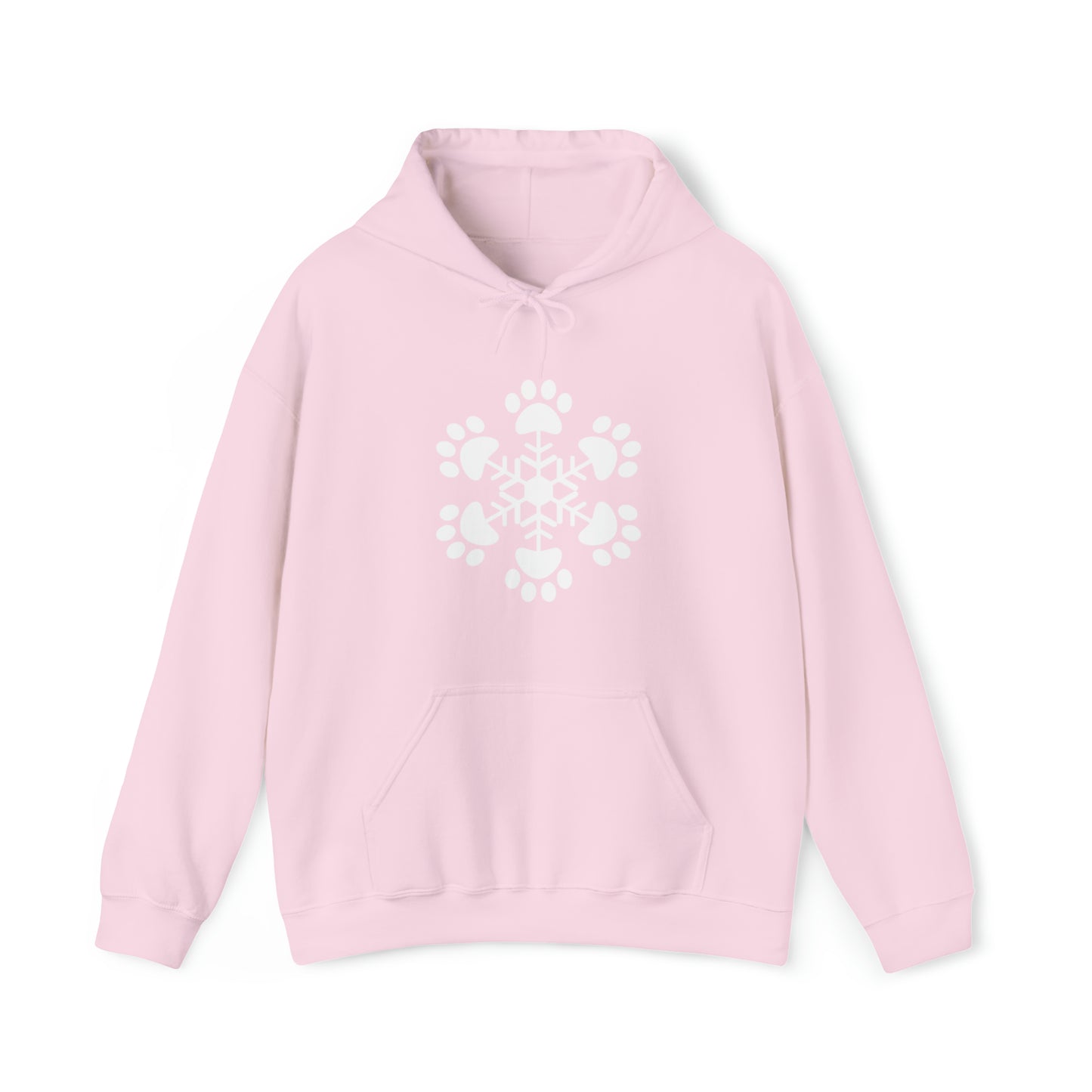 Paw Print Snowflake Hooded Sweatshirt