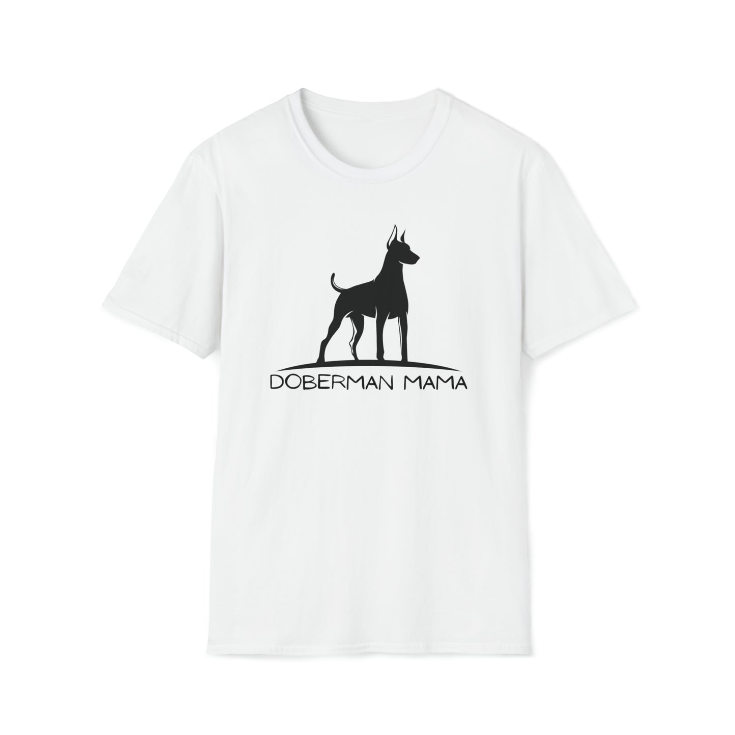 Doberman Mama Tee-Unisex Softstyle T-Shirt