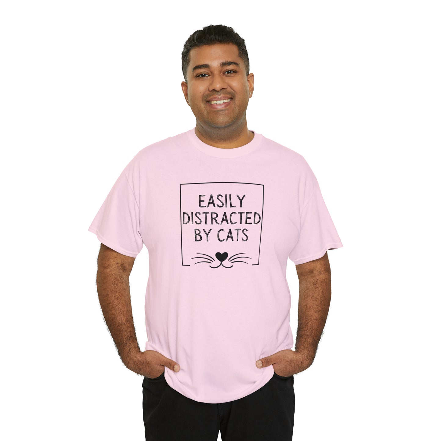 DISTRACTED BY CATS TEE-ALL PROCEEDS DONATED TO ANIMAL RESCUE!