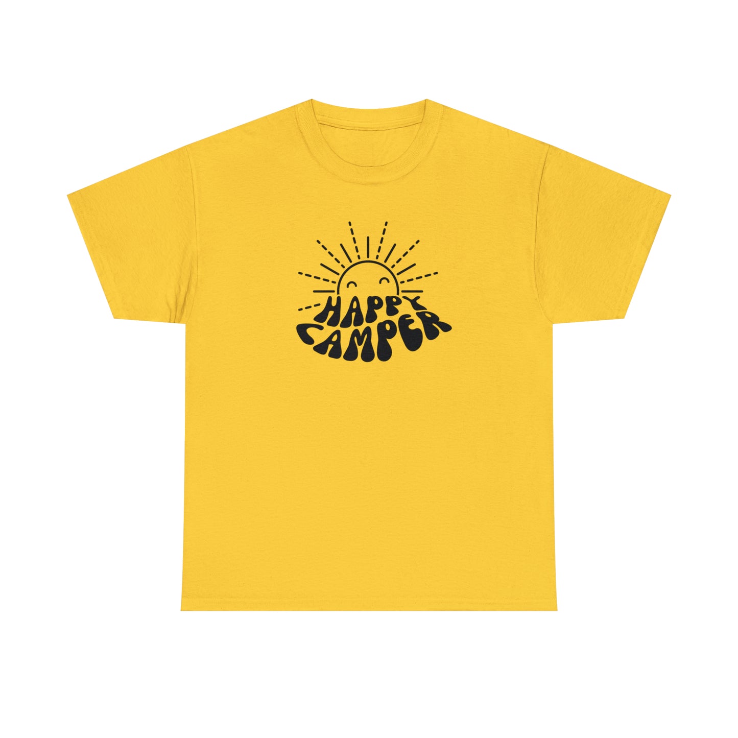 HAPPY CAMPER TEE-Unisex Heavy Cotton Tee