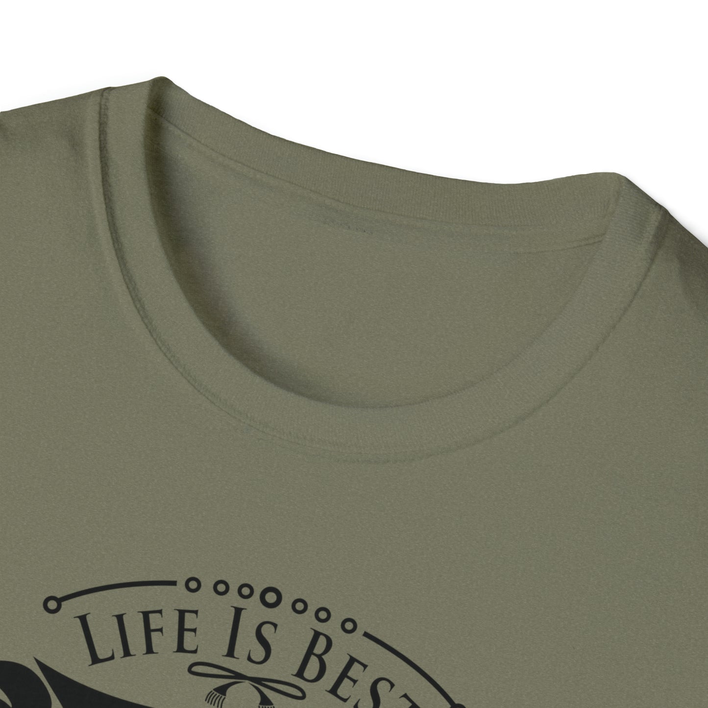 LIFE IS BEST CAMPING TEE-Unisex Softstyle T-Shirt