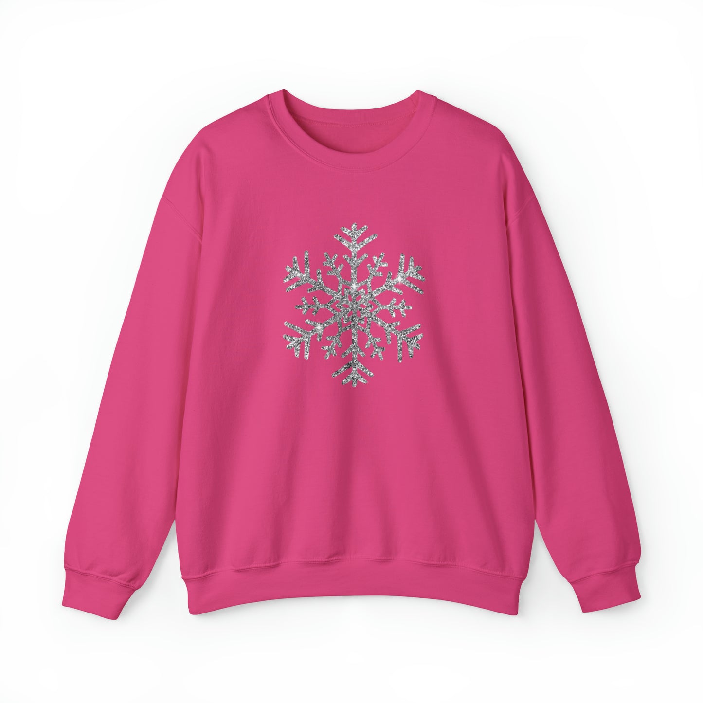 Glitter Snowflake Crewneck Sweatshirt