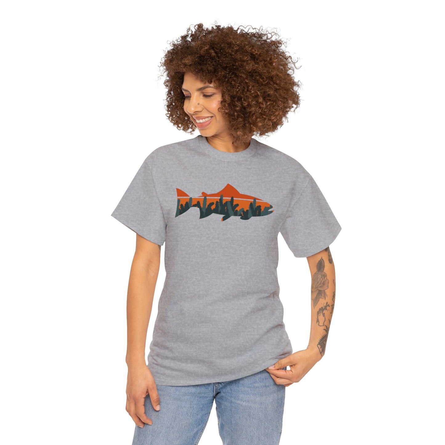 TROUT TEE-Unisex Heavy Cotton Tee