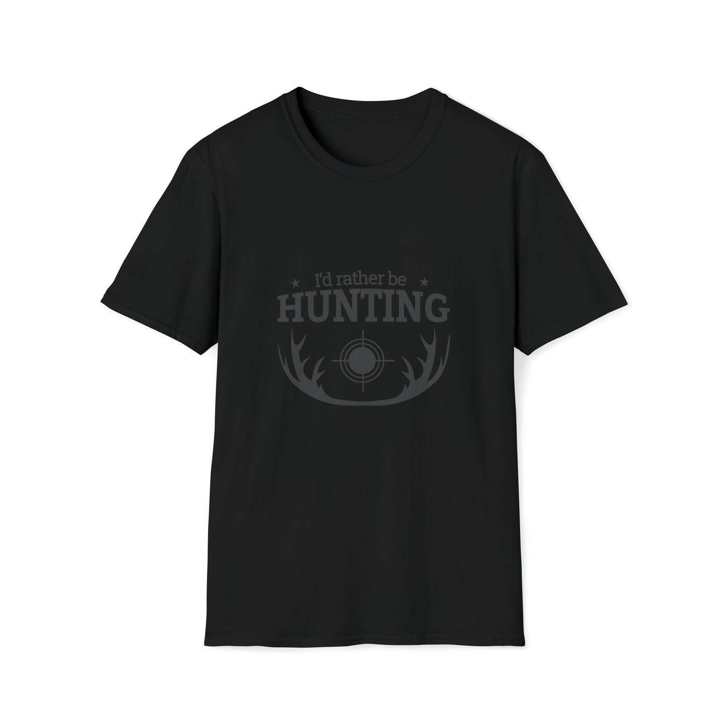 I'D RATHER BE HUNTING TEE-Unisex Softstyle T-Shirt