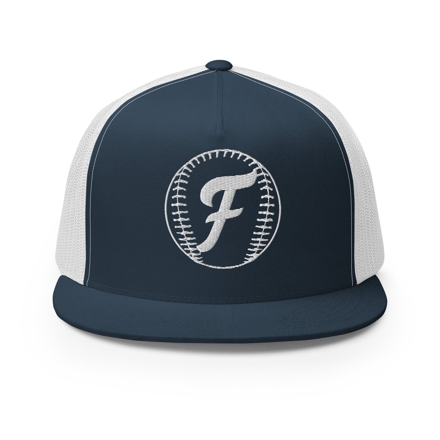 Farmers Baseball Trucker Cap-Navy