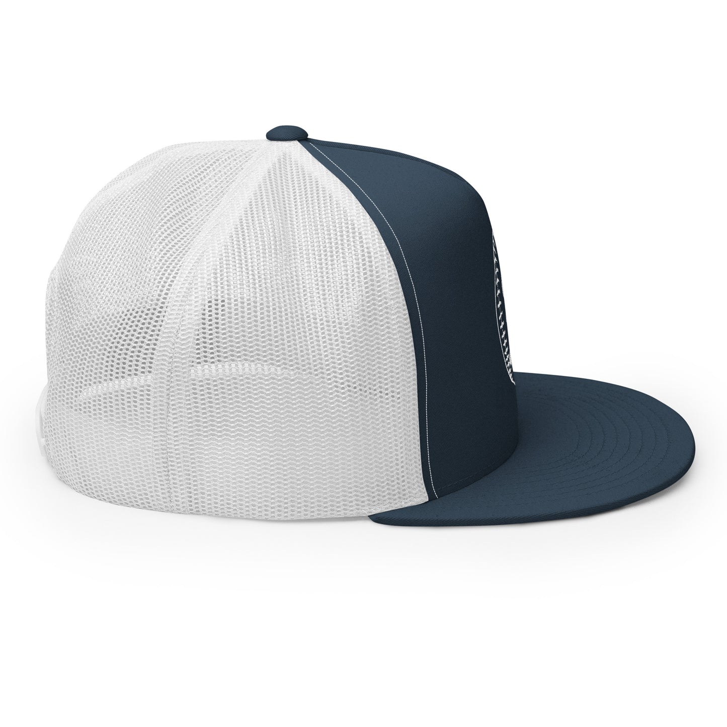 Farmers Baseball Trucker Cap-Navy