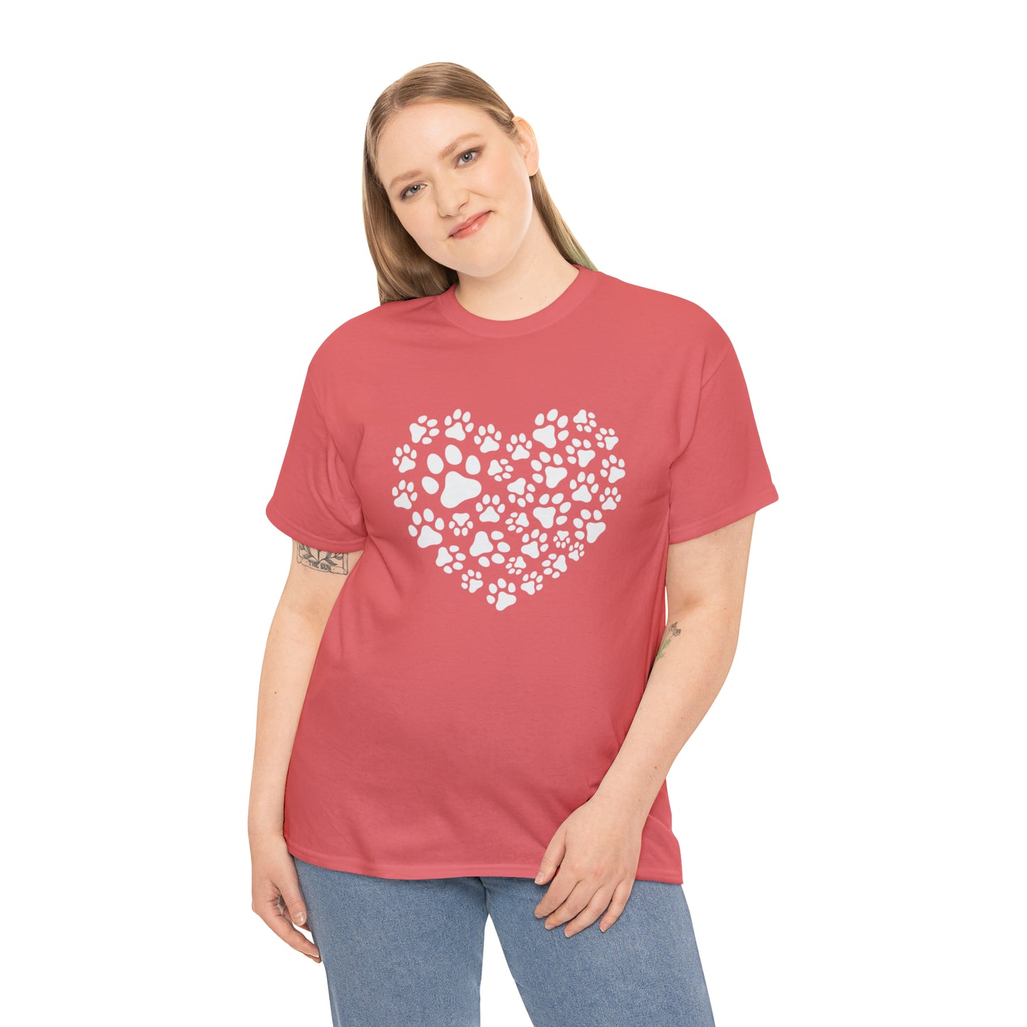 HEART OF PAWS-Unisex Heavy Cotton Tee