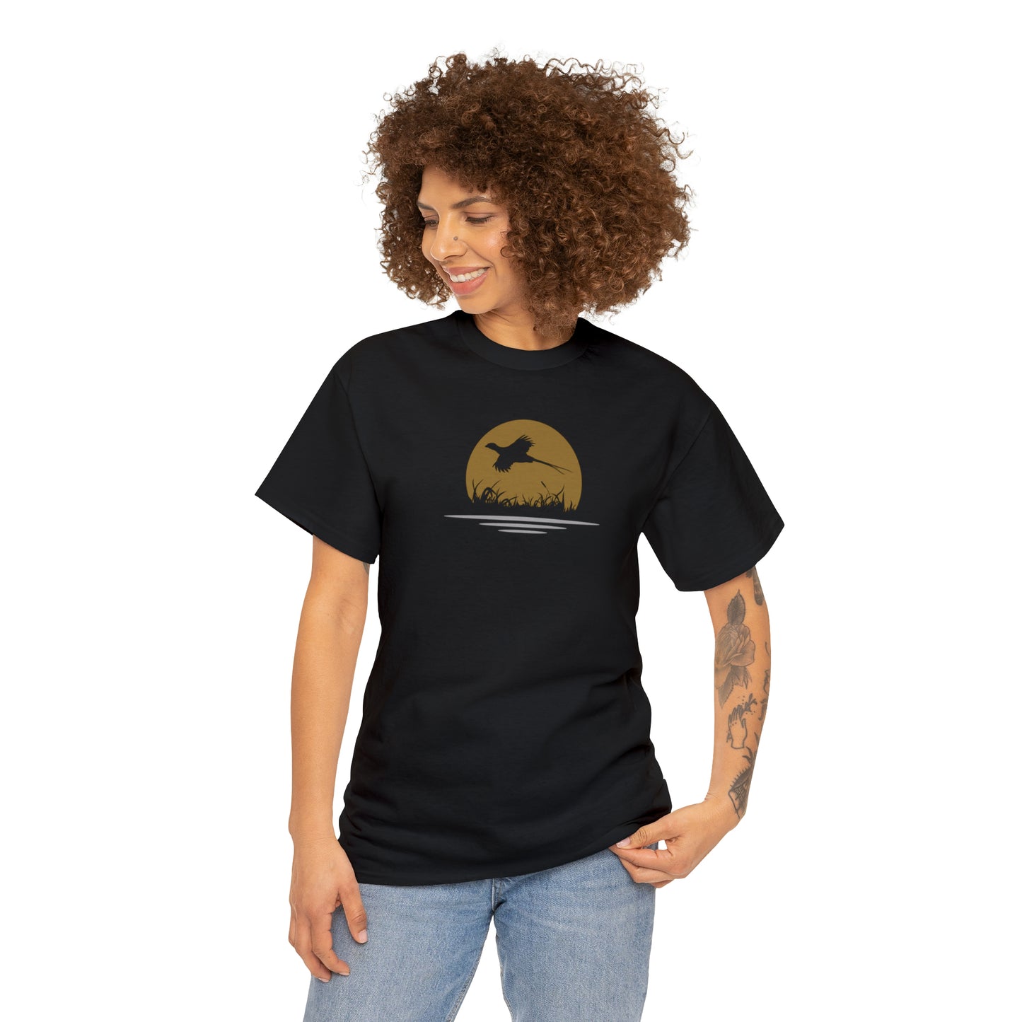 PHEASANT FLY TEE-Unisex Heavy Cotton Tee