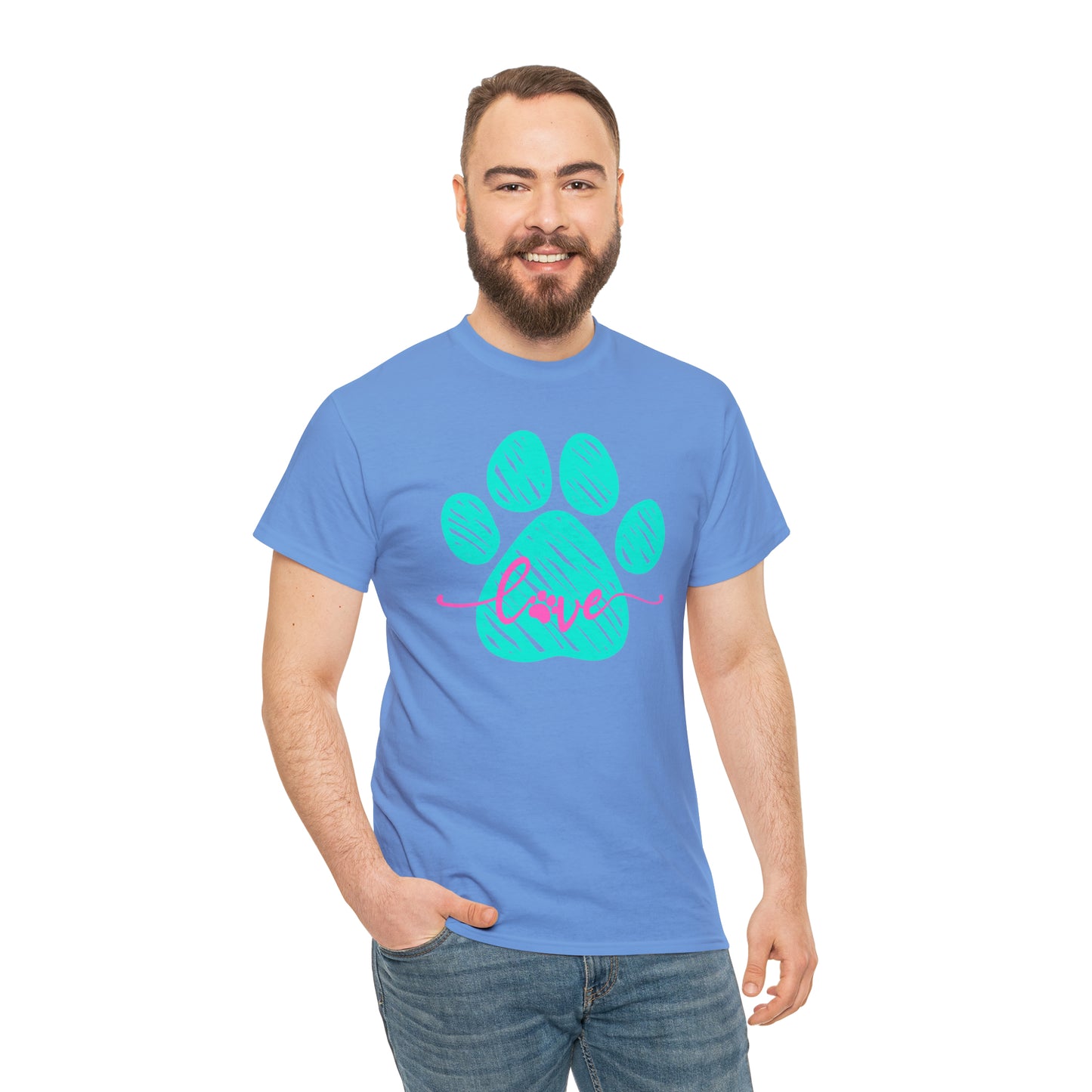 LOVE PAW TEE-Unisex Heavy Cotton Tee