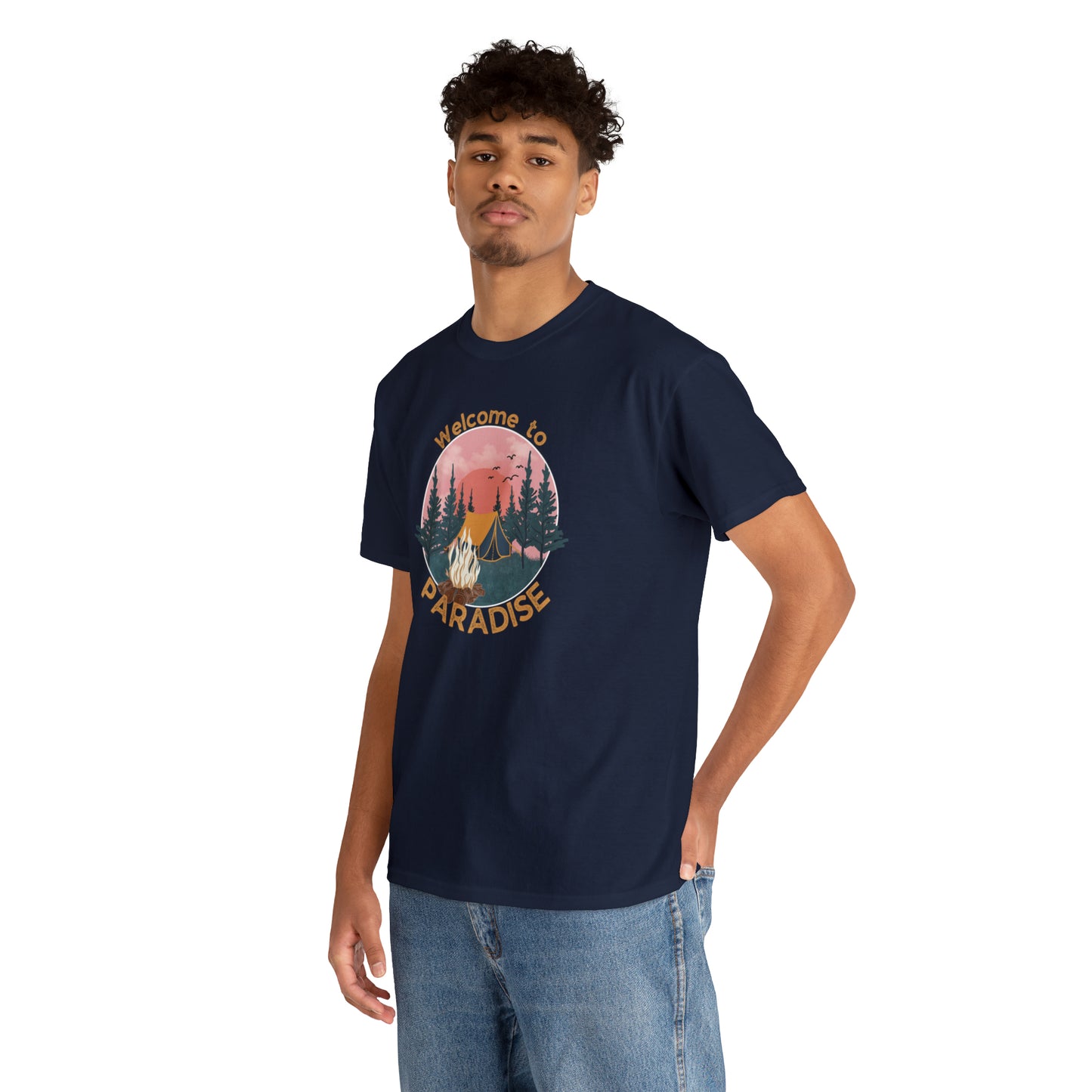 WELCOME TO PARADISE TEE-Unisex Heavy Cotton Tee