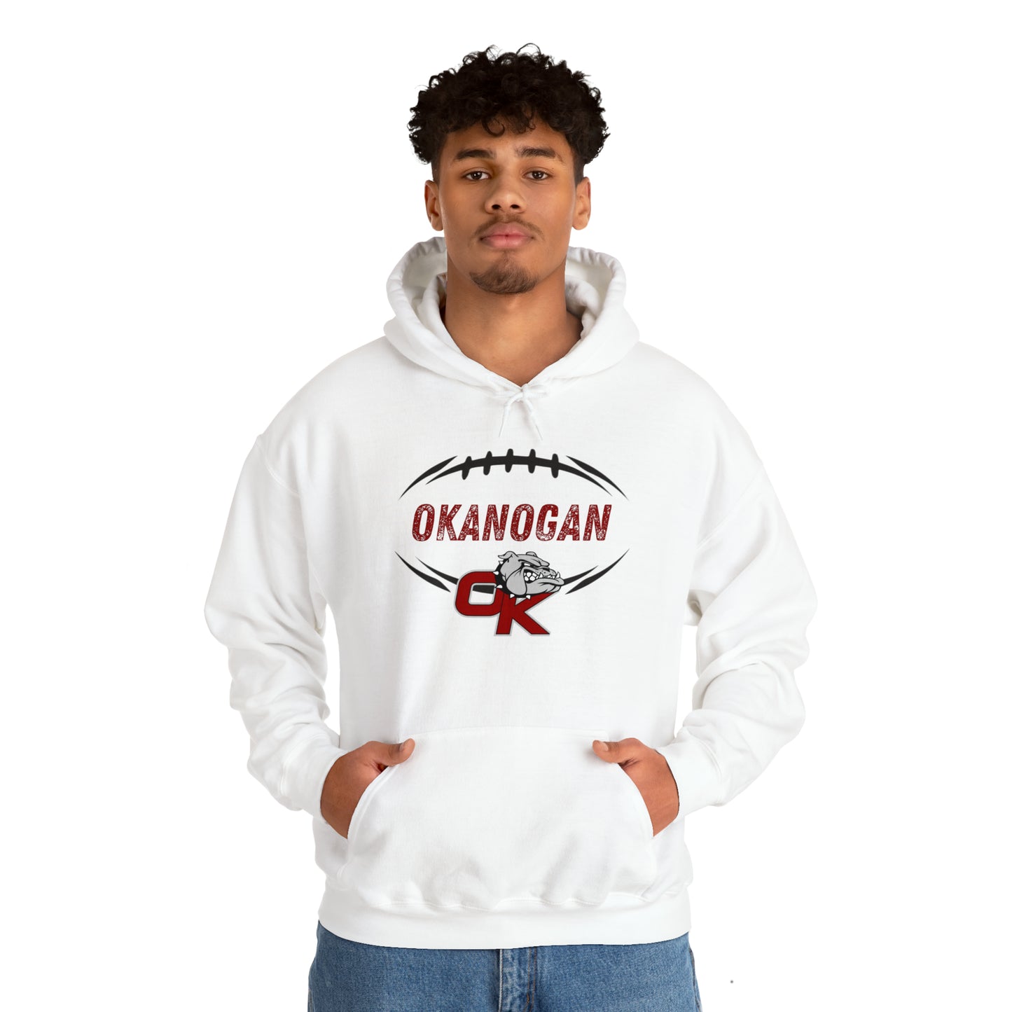 BULLDOGS FOOTBALL-Unisex Heavy Blend™ Hooded Sweatshirt