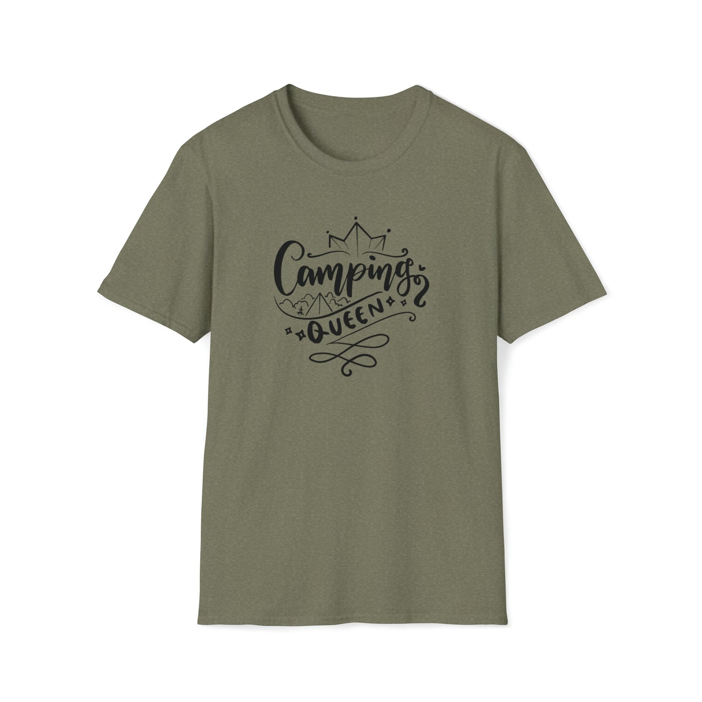 CAMPING QUEEN TEE-Unisex Softstyle T-Shirt