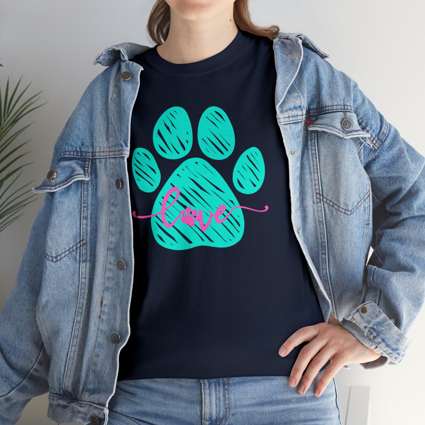 LOVE PAW TEE-Unisex Heavy Cotton Tee