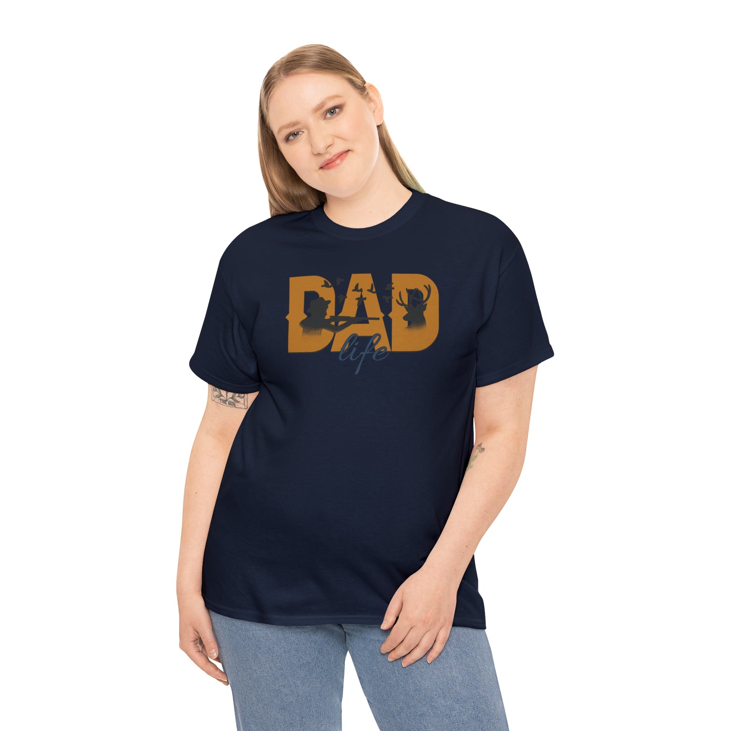 DAD LIFE HUNTING TEE-Unisex Heavy Cotton Tee