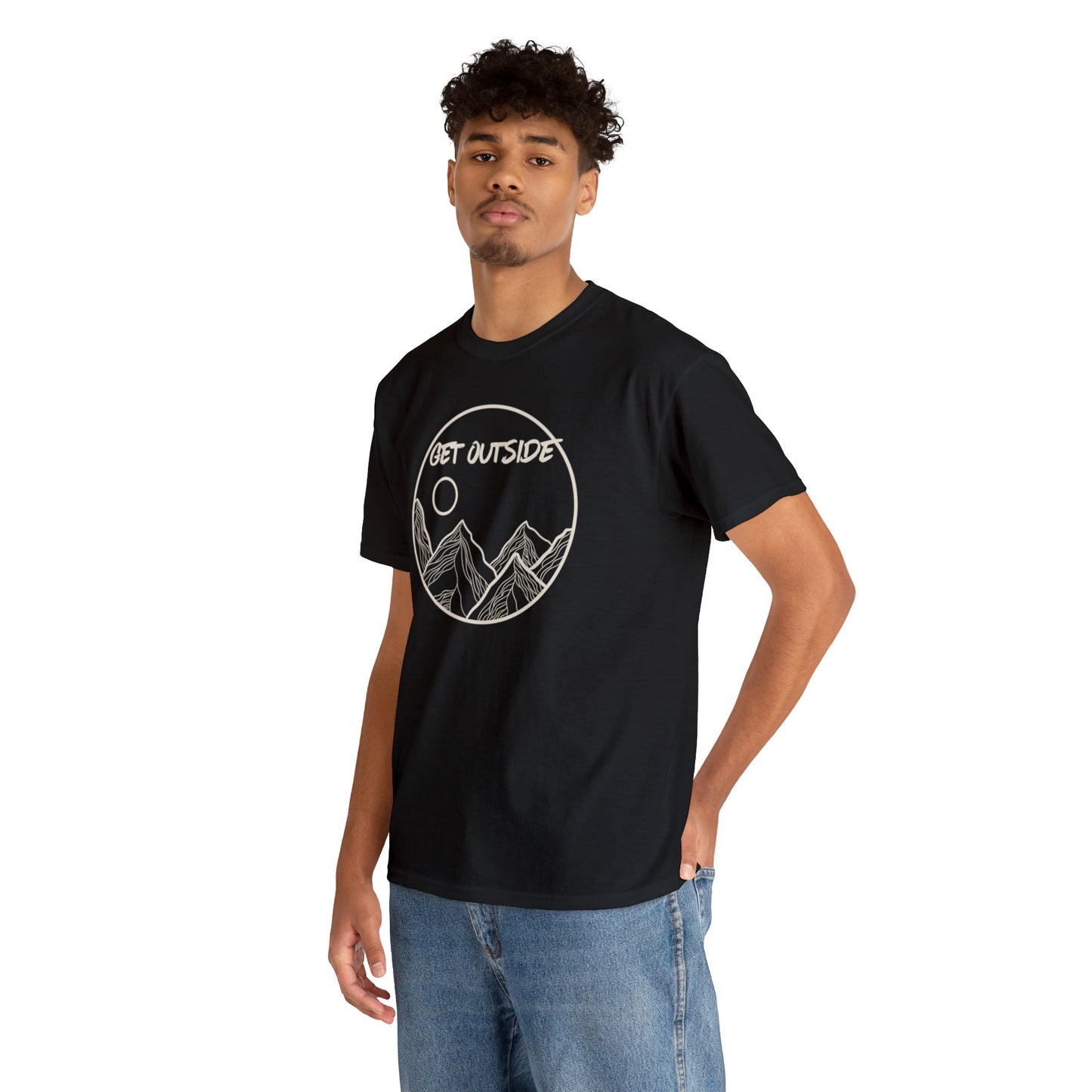 GET OUTSIDE TEE-Unisex Heavy Cotton Tee