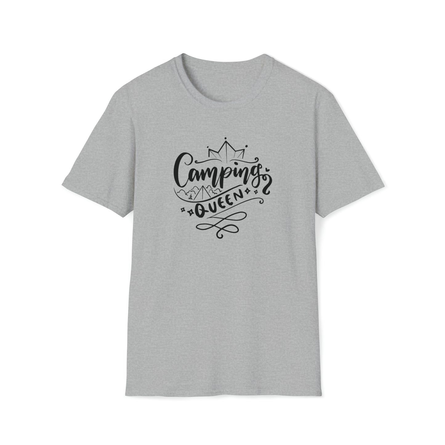 CAMPING QUEEN TEE-Unisex Softstyle T-Shirt