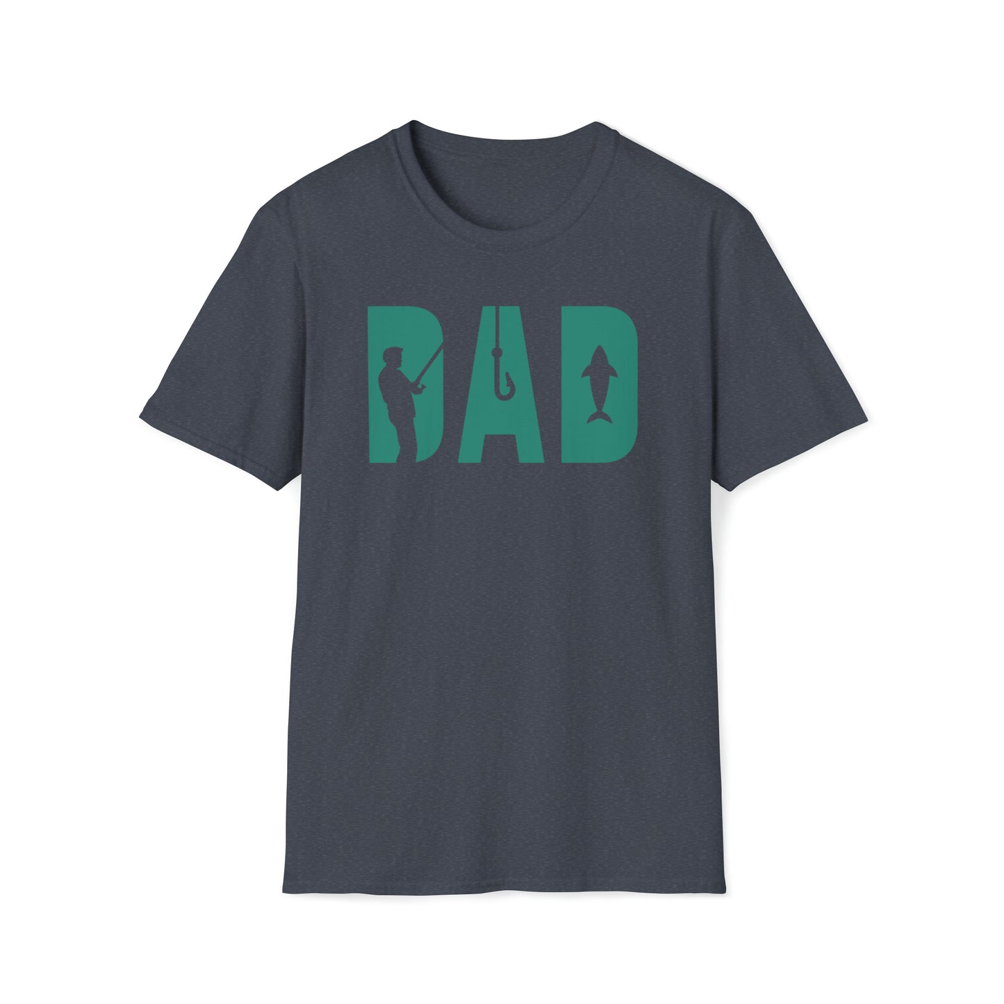 DAD FISH TEE-Unisex Softstyle T-Shirt