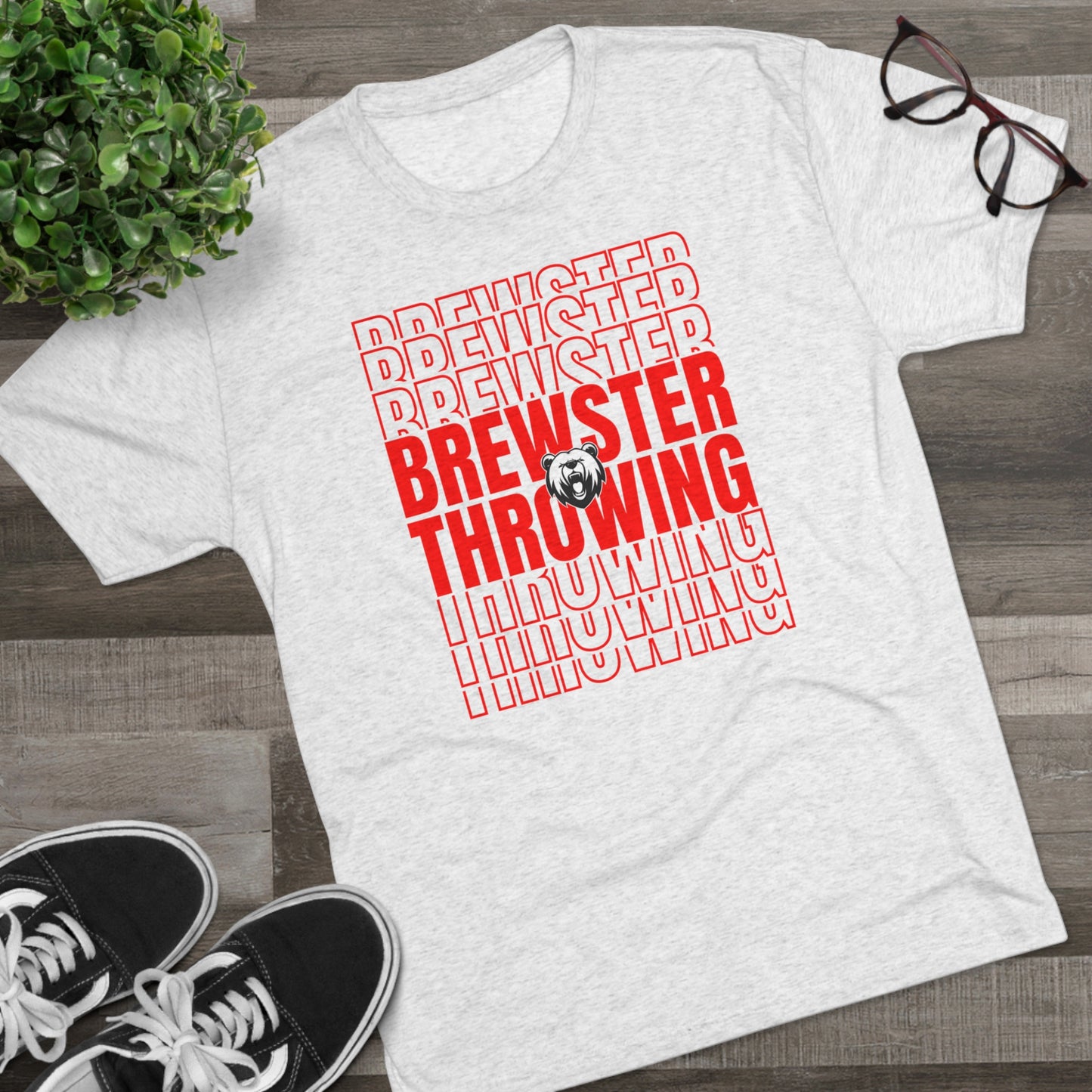 Brewster Throwing-CG4- Unisex Tri-Blend Crew Tee