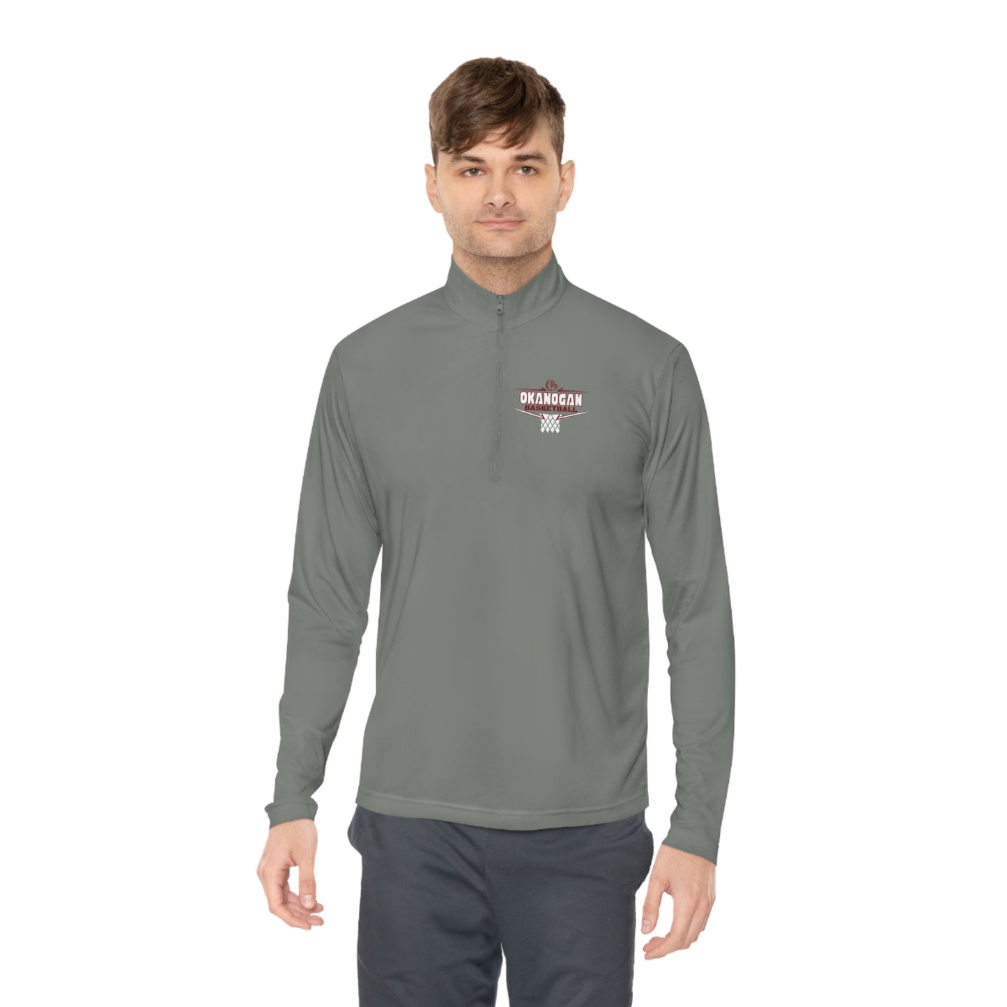 OKANOGAN BASKETBALL Quarter-Zip Pullover