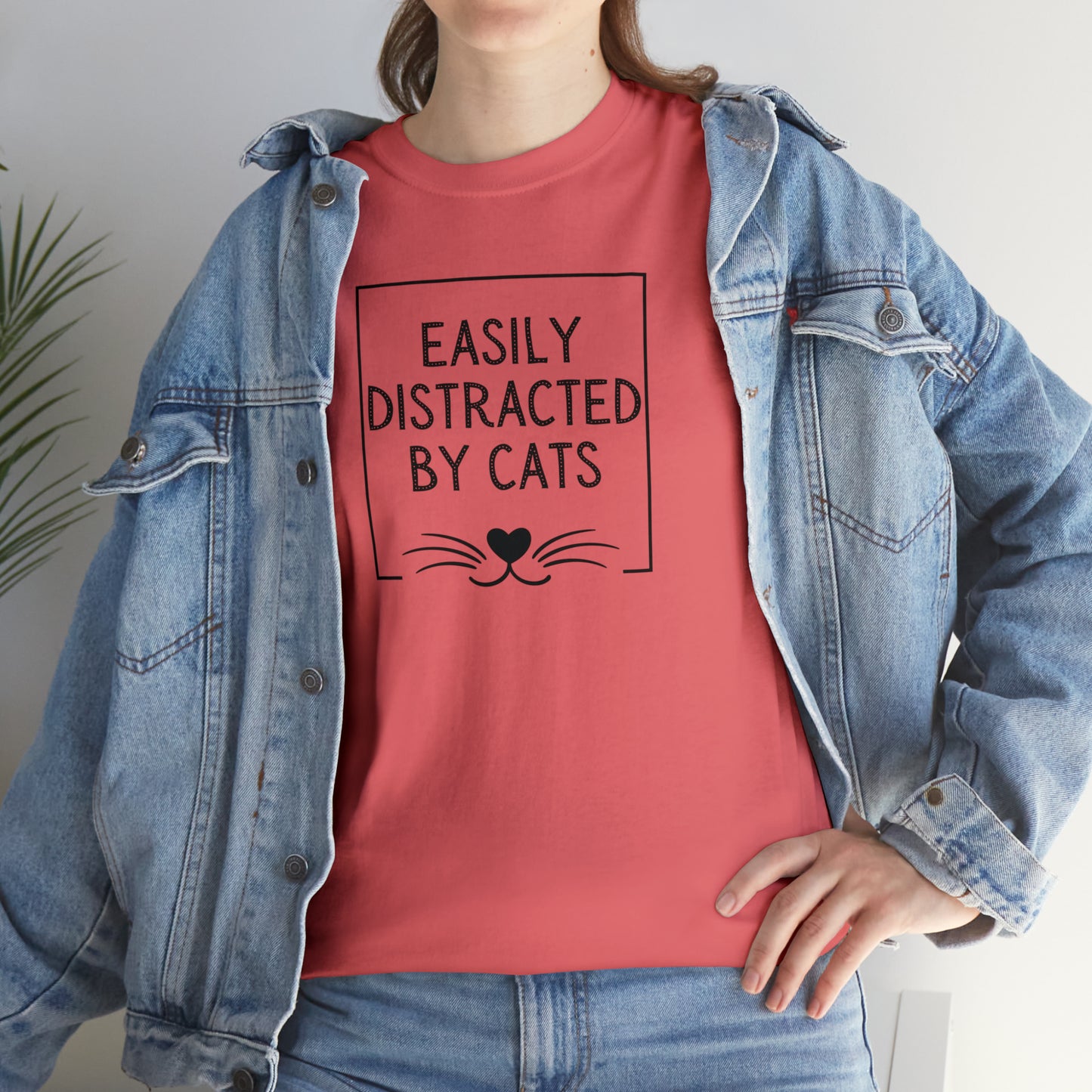 DISTRACTED BY CATS TEE-ALL PROCEEDS DONATED TO ANIMAL RESCUE!