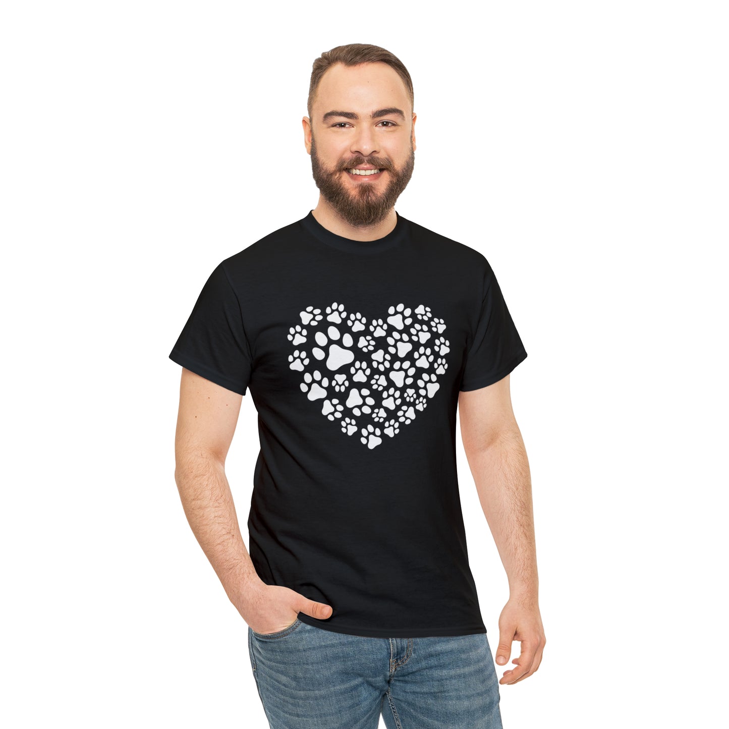 HEART OF PAWS-Unisex Heavy Cotton Tee