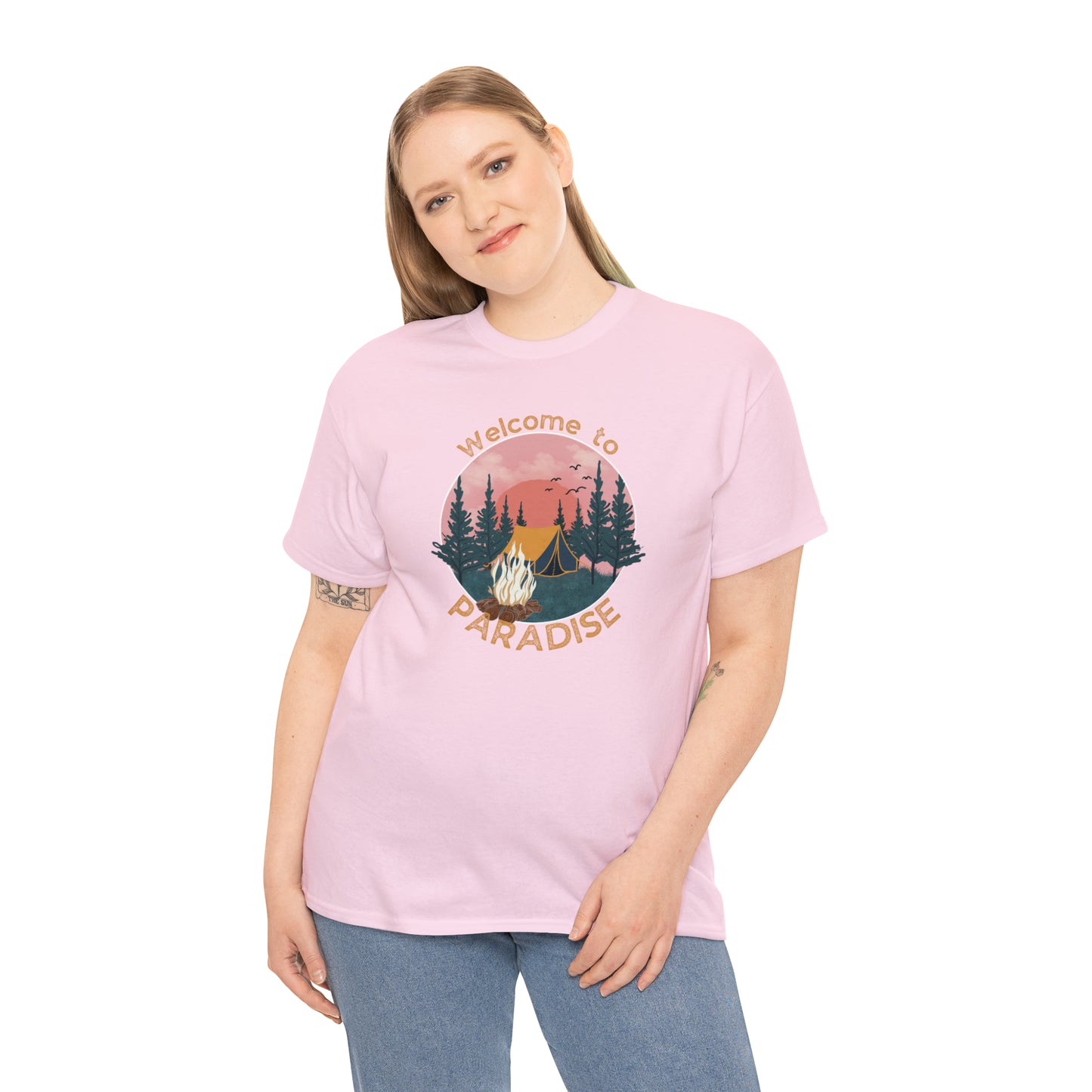 WELCOME TO PARADISE TEE-Unisex Heavy Cotton Tee