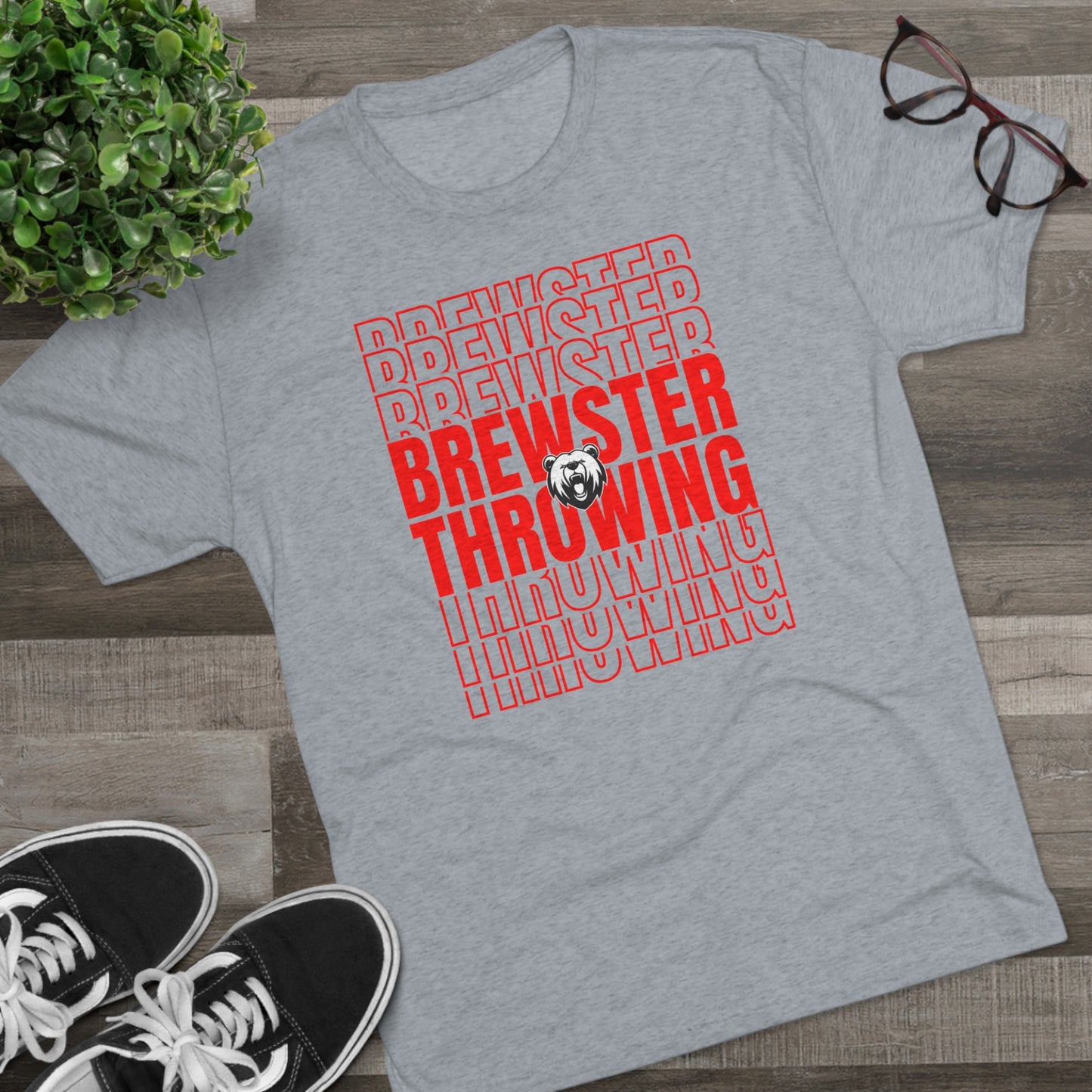 Brewster Throwing-CG4- Unisex Tri-Blend Crew Tee