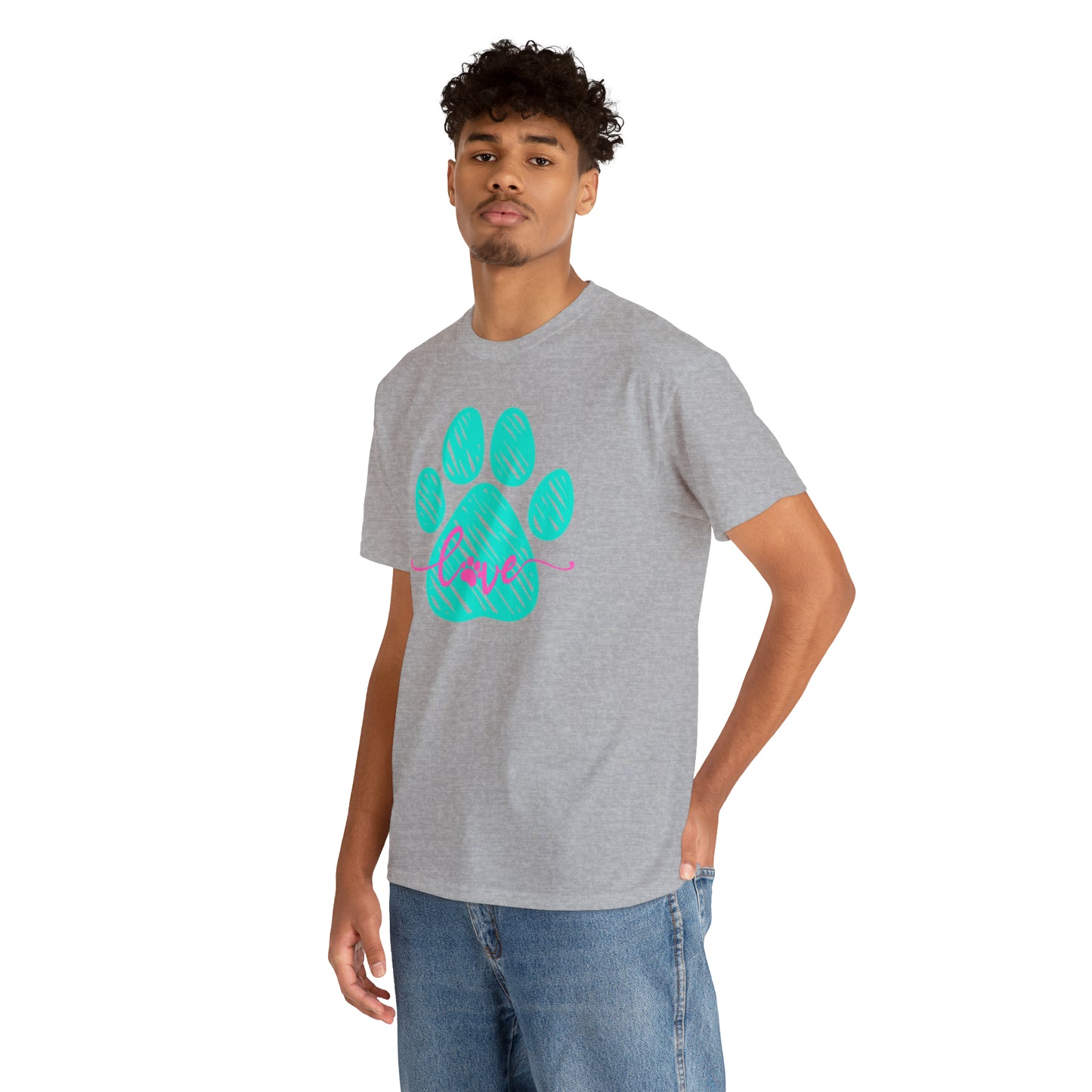 LOVE PAW TEE-Unisex Heavy Cotton Tee