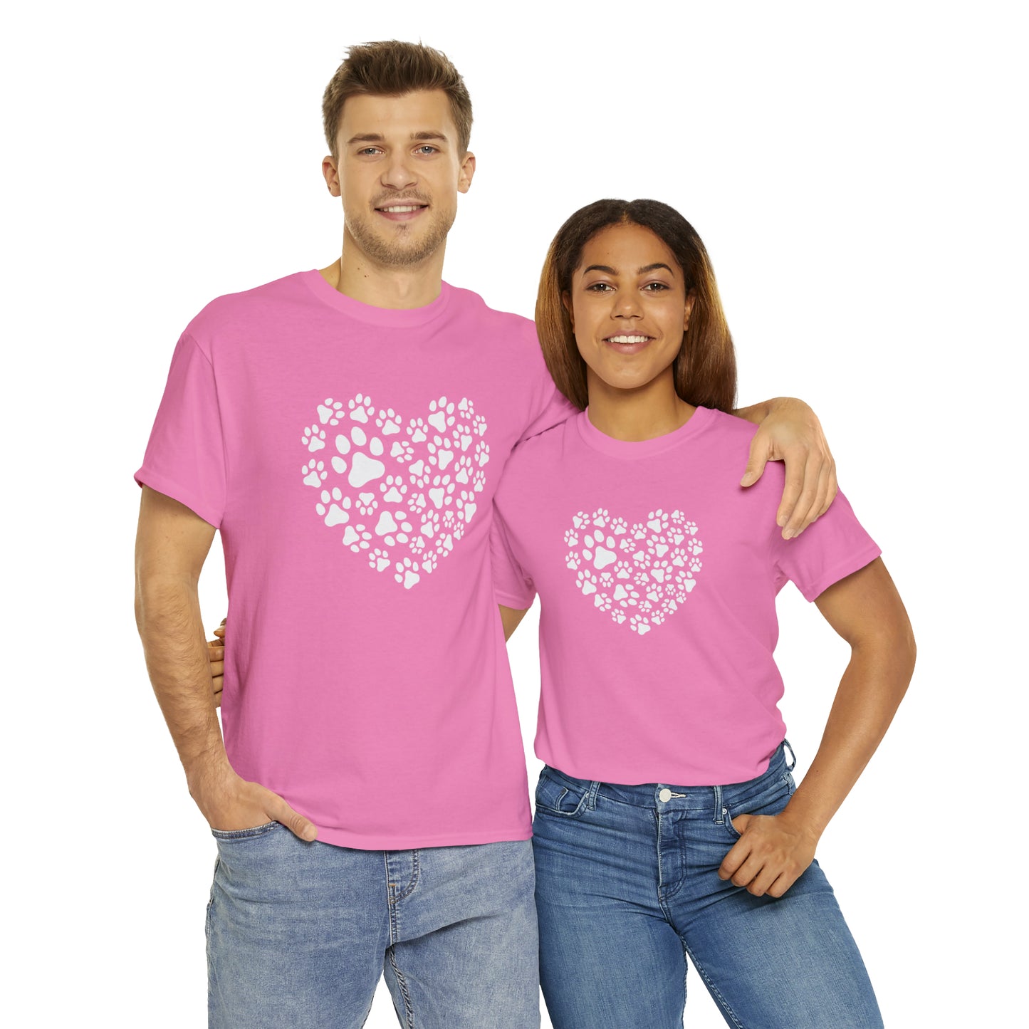 HEART OF PAWS-Unisex Heavy Cotton Tee